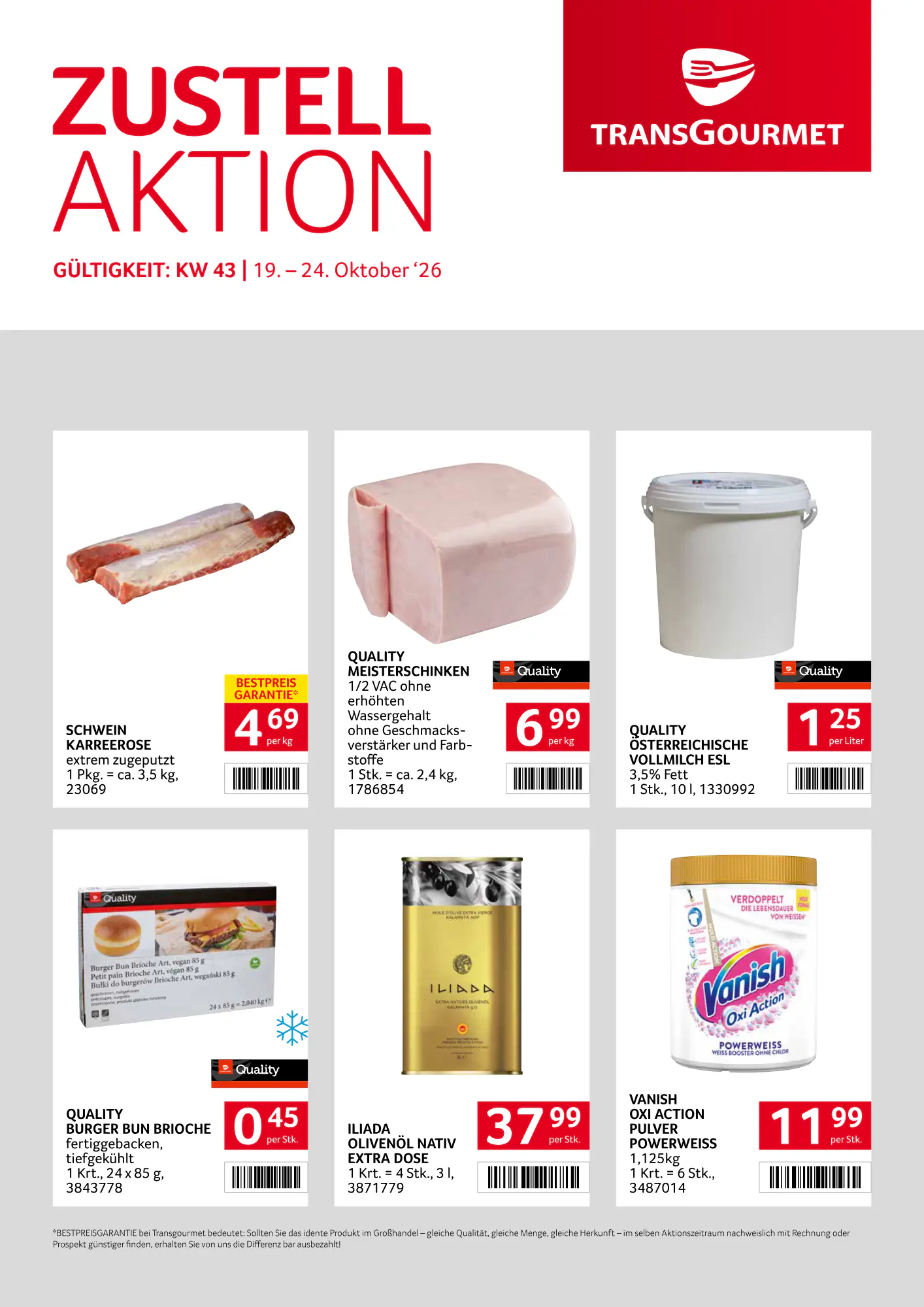 Transgourmet Flugblatt (ab 18.10.2026) - Angebote und Prospekt - Seite 1