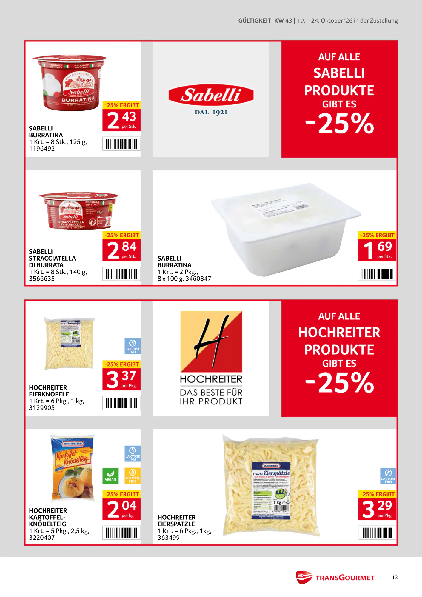 Transgourmet Flugblatt (ab 18.10.2026) - Angebote und Prospekt - Seite 13