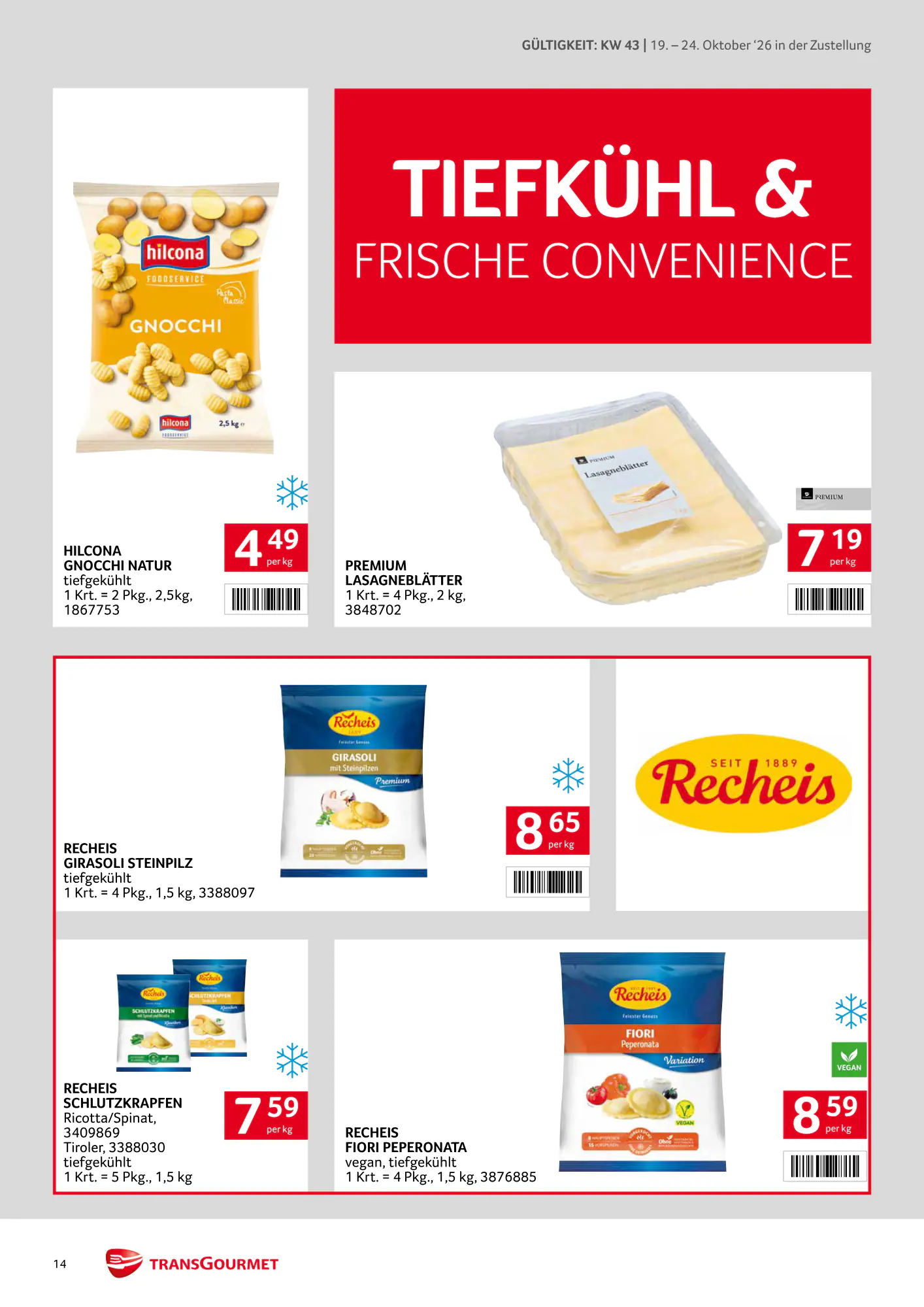 Transgourmet Flugblatt (ab 18.10.2026) - Angebote und Prospekt - Seite 14