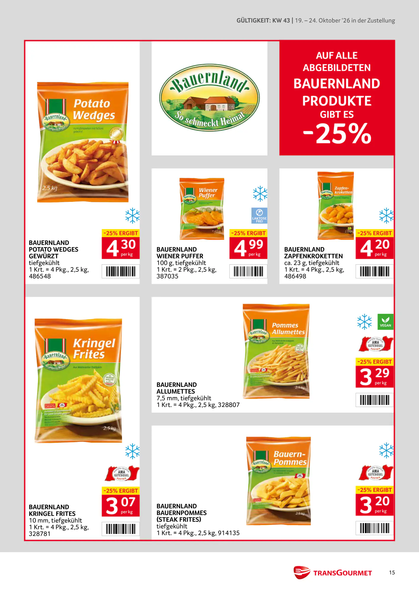 Transgourmet Flugblatt (ab 18.10.2026) - Angebote und Prospekt - Seite 15