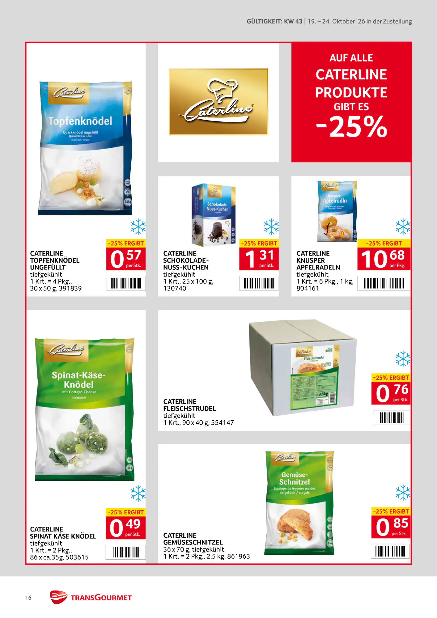 Transgourmet Flugblatt (ab 18.10.2026) - Angebote und Prospekt - Seite 16