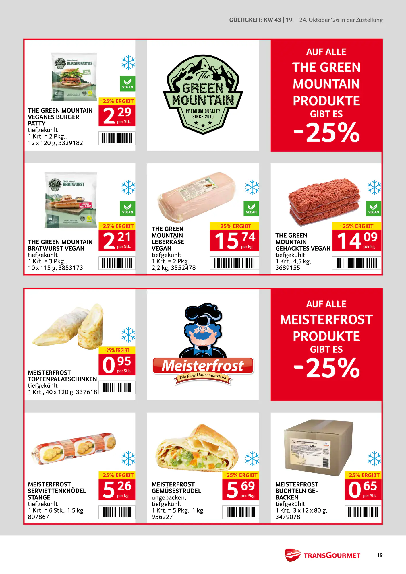 Transgourmet Flugblatt (ab 18.10.2026) - Angebote und Prospekt - Seite 19