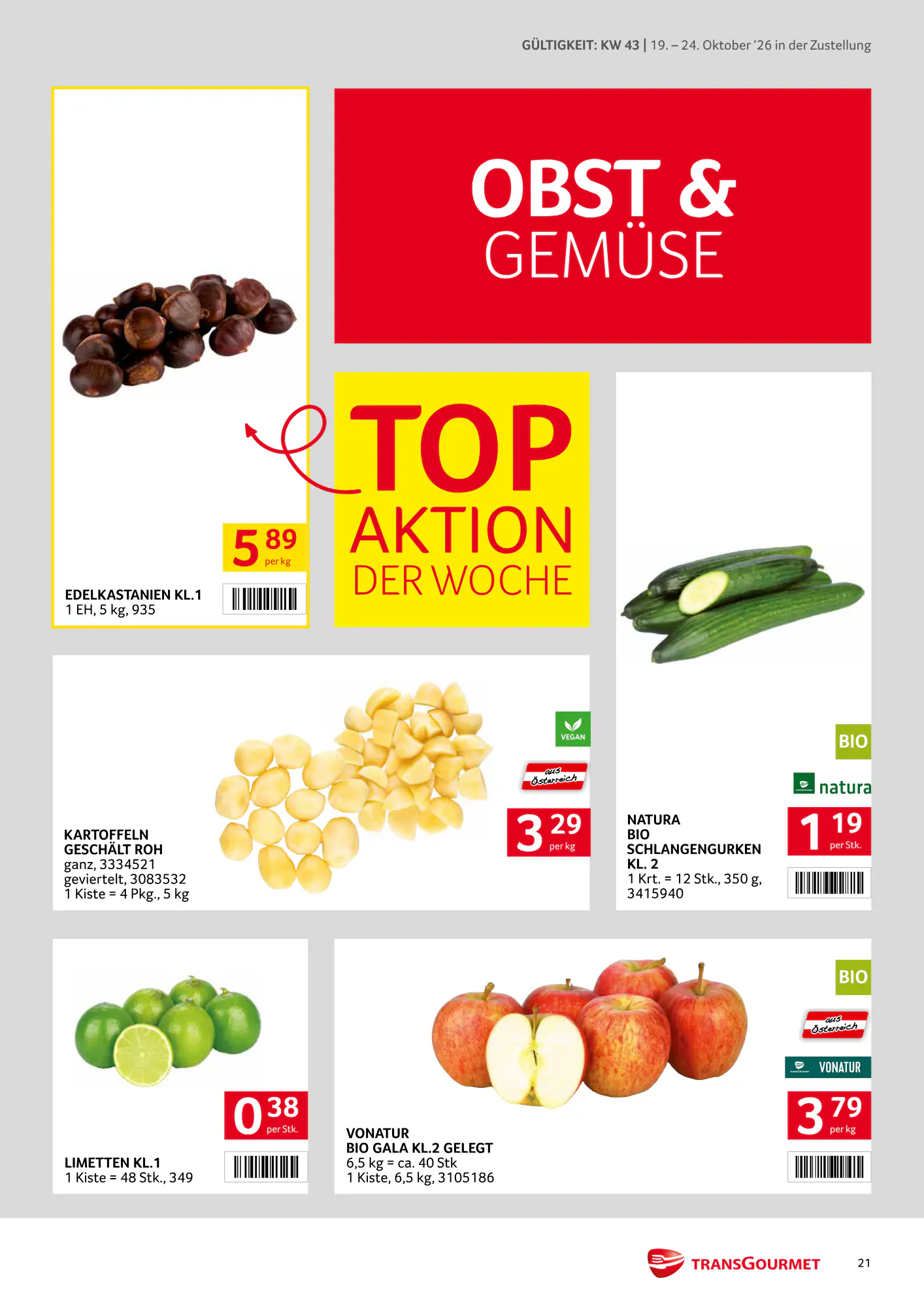 Transgourmet Flugblatt (ab 18.10.2026) - Angebote und Prospekt - Seite 21