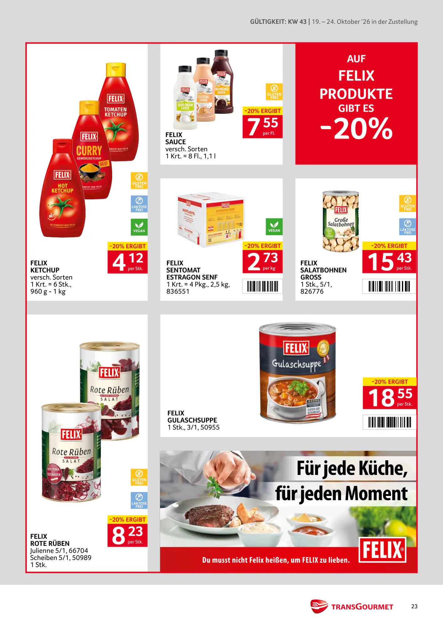 Transgourmet Flugblatt (ab 18.10.2026) - Angebote und Prospekt - Seite 23