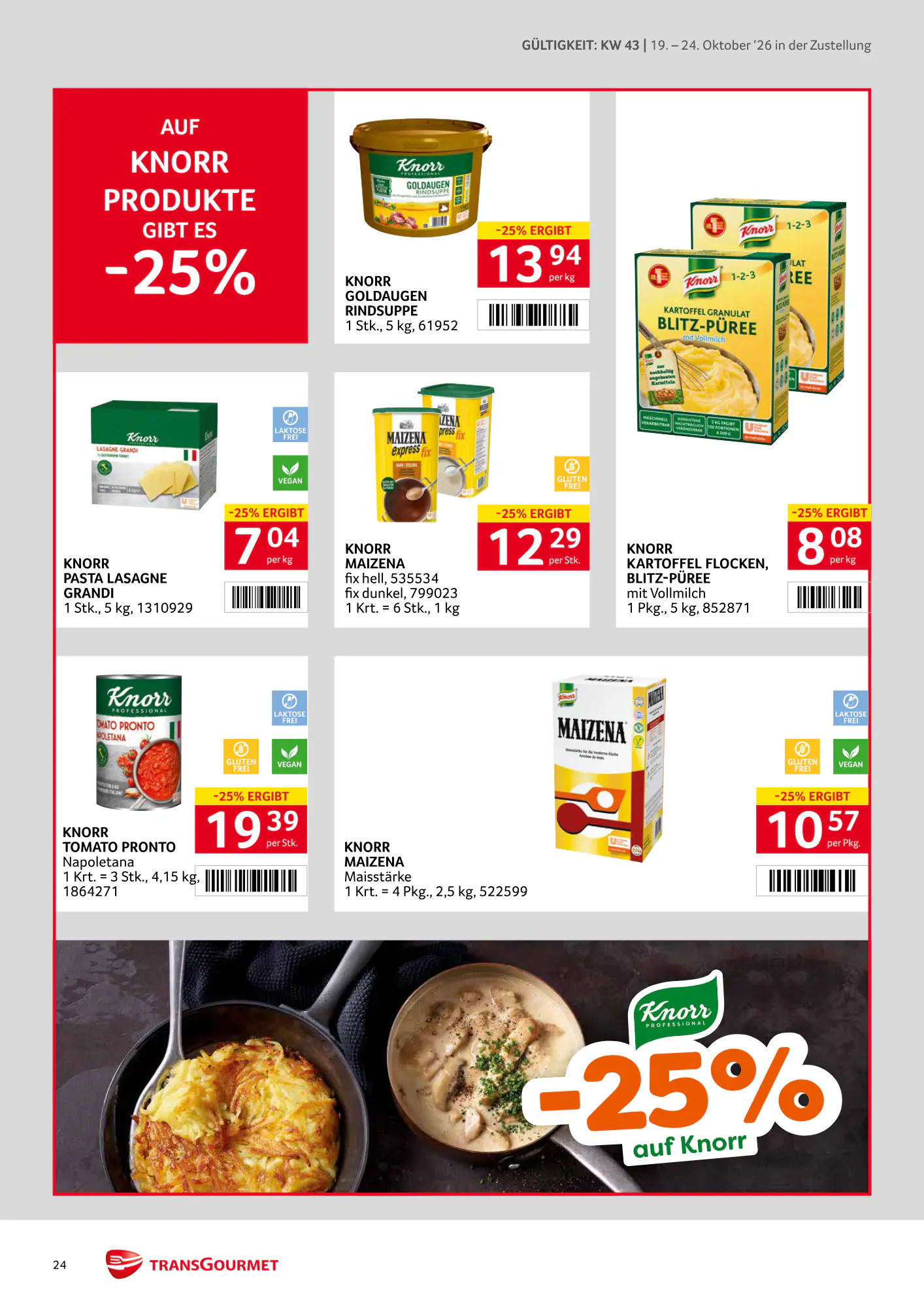 Transgourmet Flugblatt (ab 18.10.2026) - Angebote und Prospekt - Seite 24