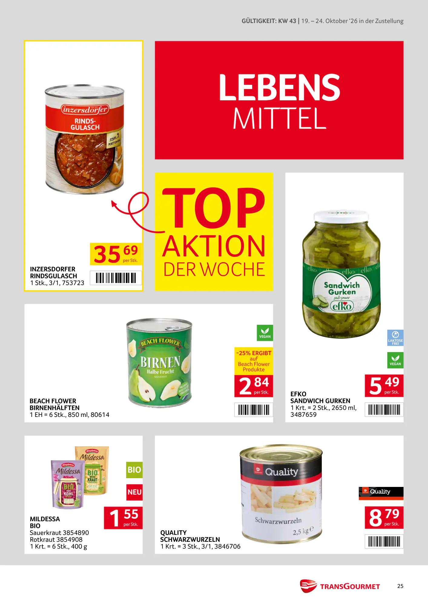 Transgourmet Flugblatt (ab 18.10.2026) - Angebote und Prospekt - Seite 25