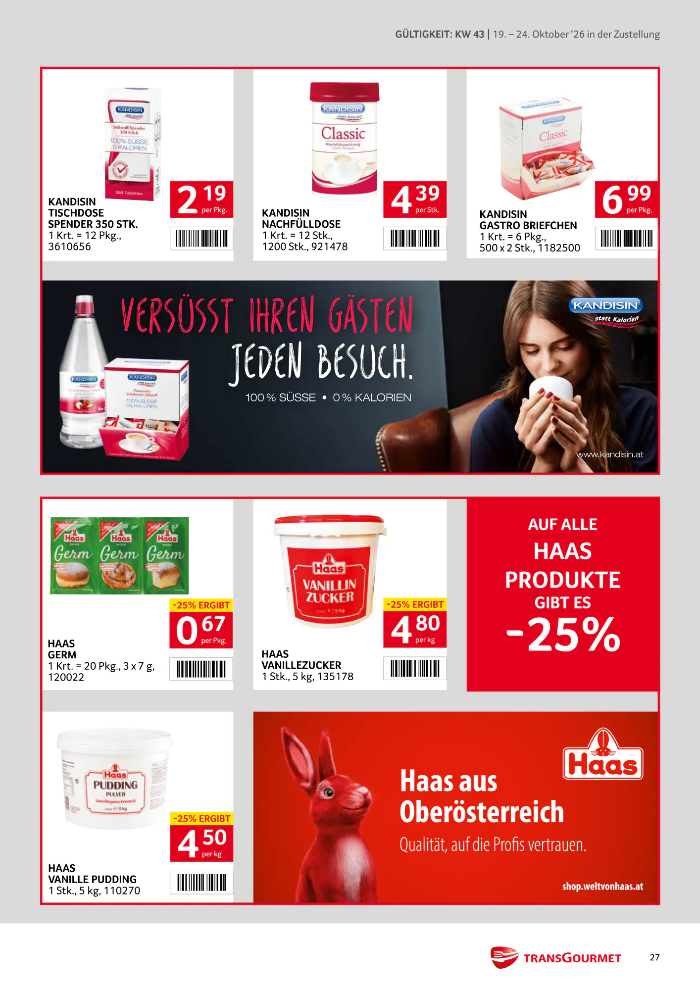 Transgourmet Flugblatt (ab 18.10.2026) - Angebote und Prospekt - Seite 27