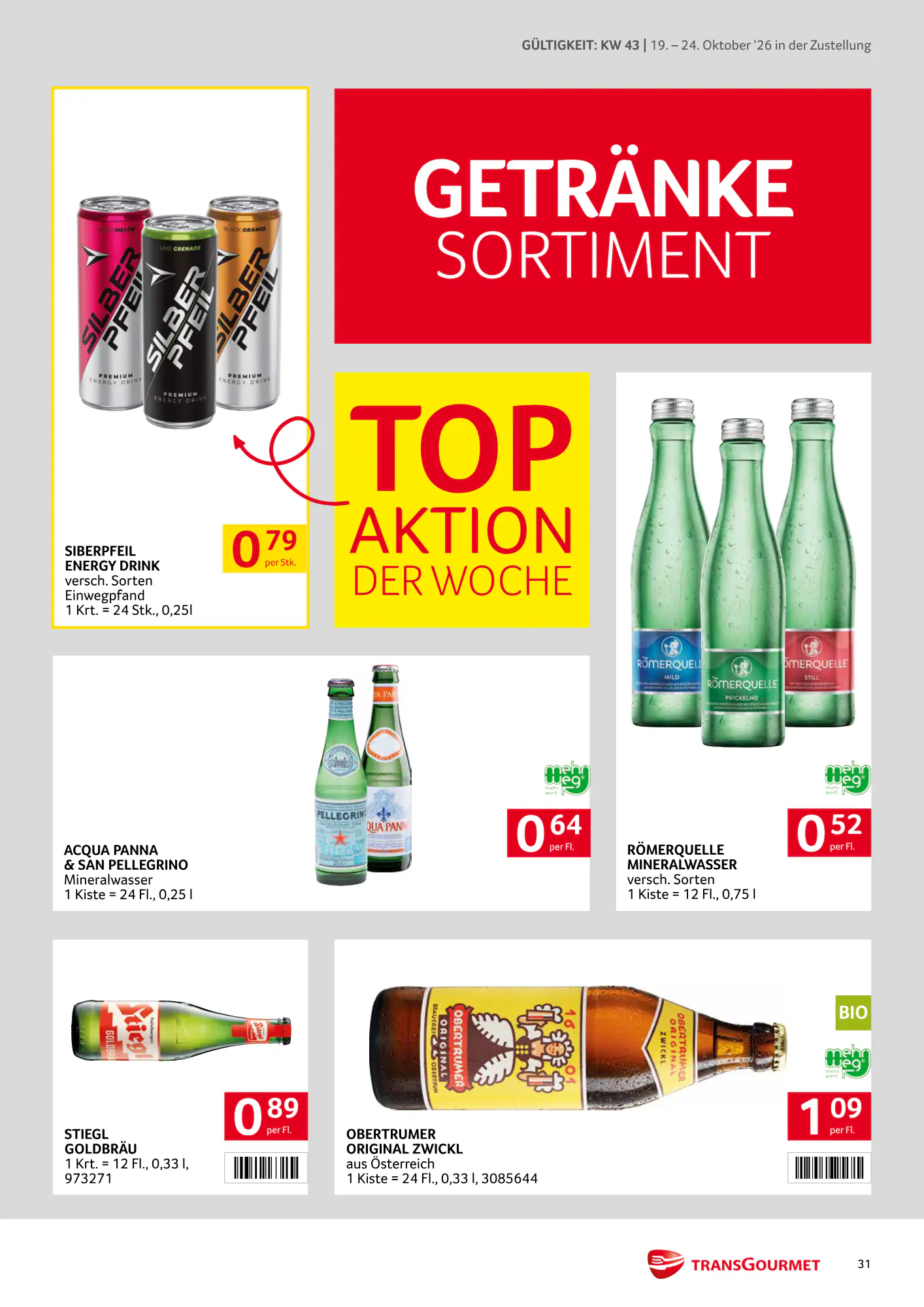 Transgourmet Flugblatt (ab 18.10.2026) - Angebote und Prospekt - Seite 31