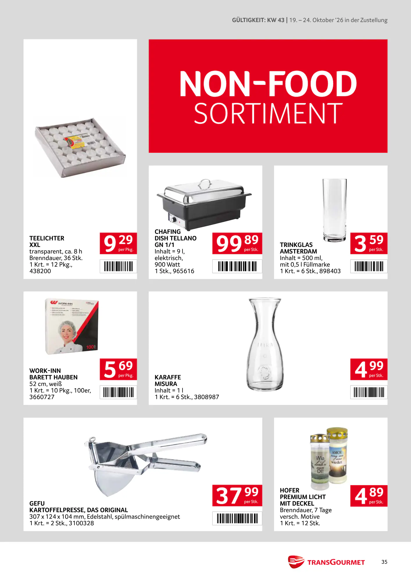 Transgourmet Flugblatt (ab 18.10.2026) - Angebote und Prospekt - Seite 35