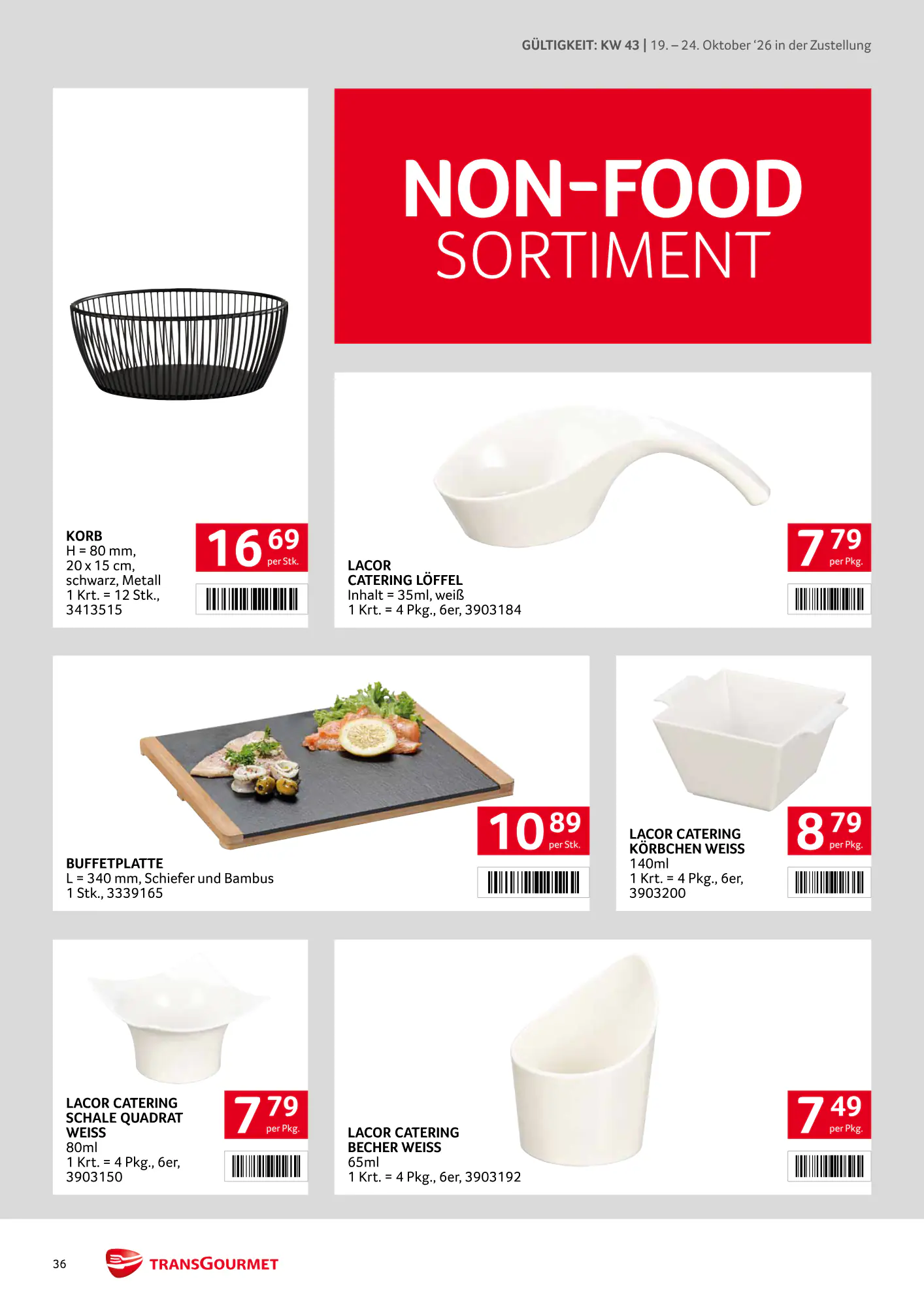Transgourmet Flugblatt (ab 18.10.2026) - Angebote und Prospekt - Seite 36