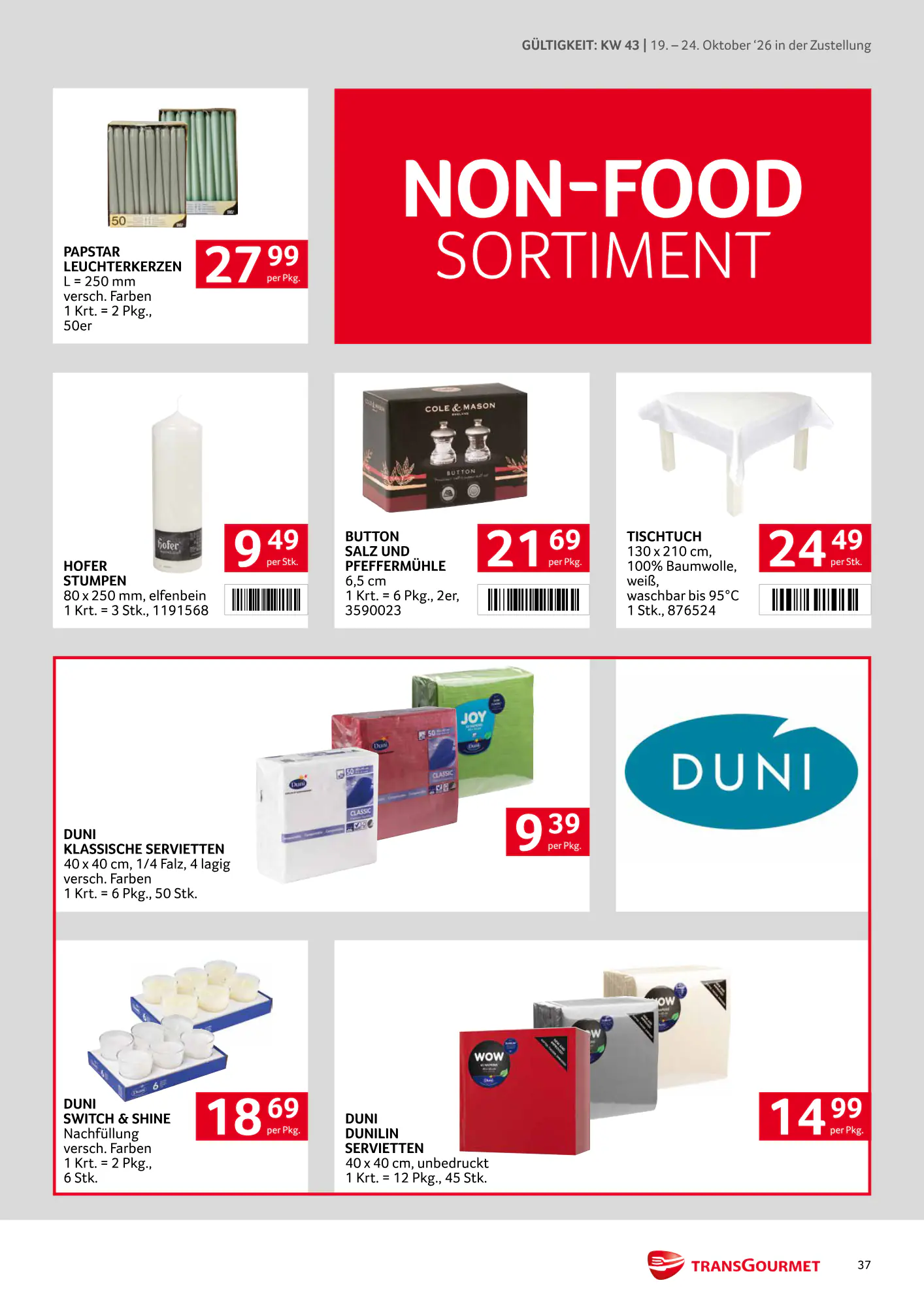 Transgourmet Flugblatt (ab 18.10.2026) - Angebote und Prospekt - Seite 37