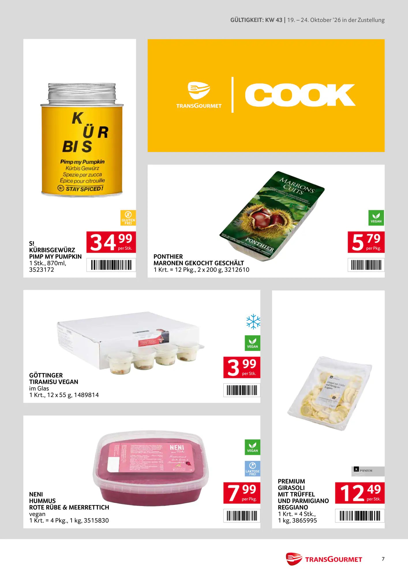 Transgourmet Flugblatt (ab 18.10.2026) - Angebote und Prospekt - Seite 7