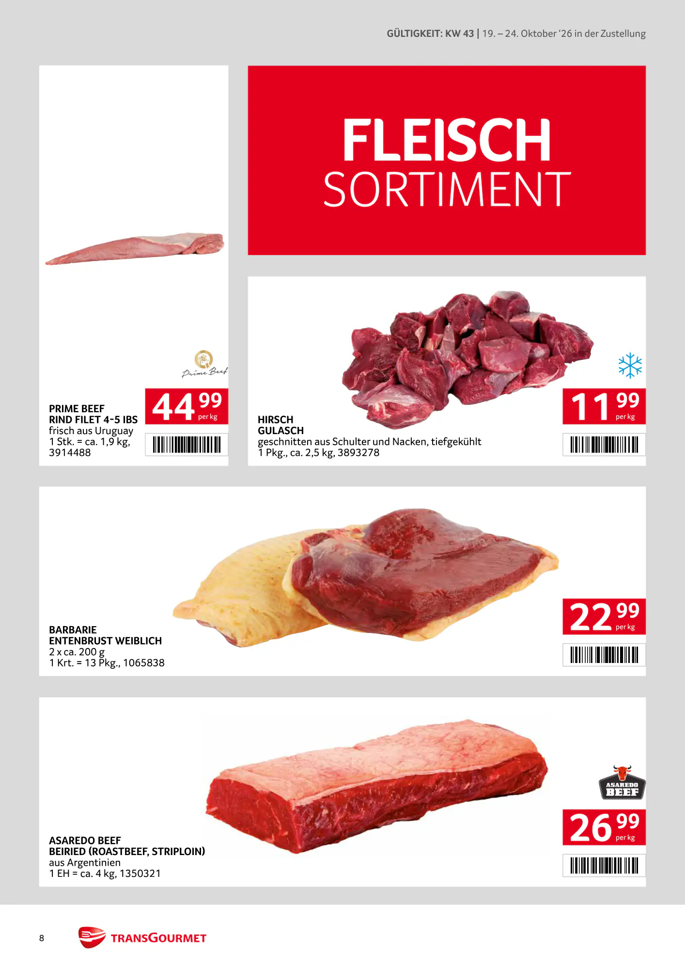Transgourmet Flugblatt (ab 18.10.2026) - Angebote und Prospekt - Seite 8
