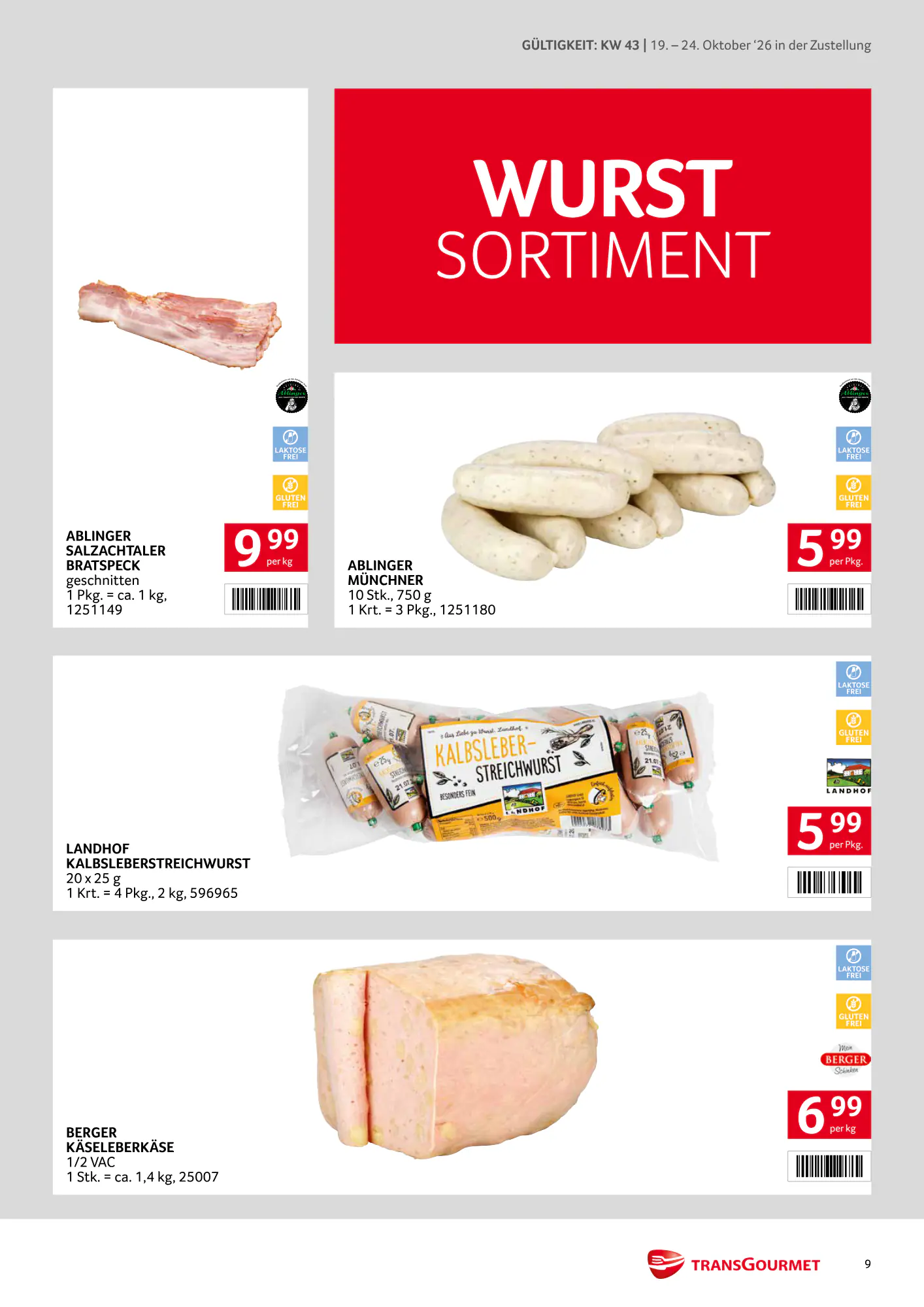 Transgourmet Flugblatt (ab 18.10.2026) - Angebote und Prospekt - Seite 9