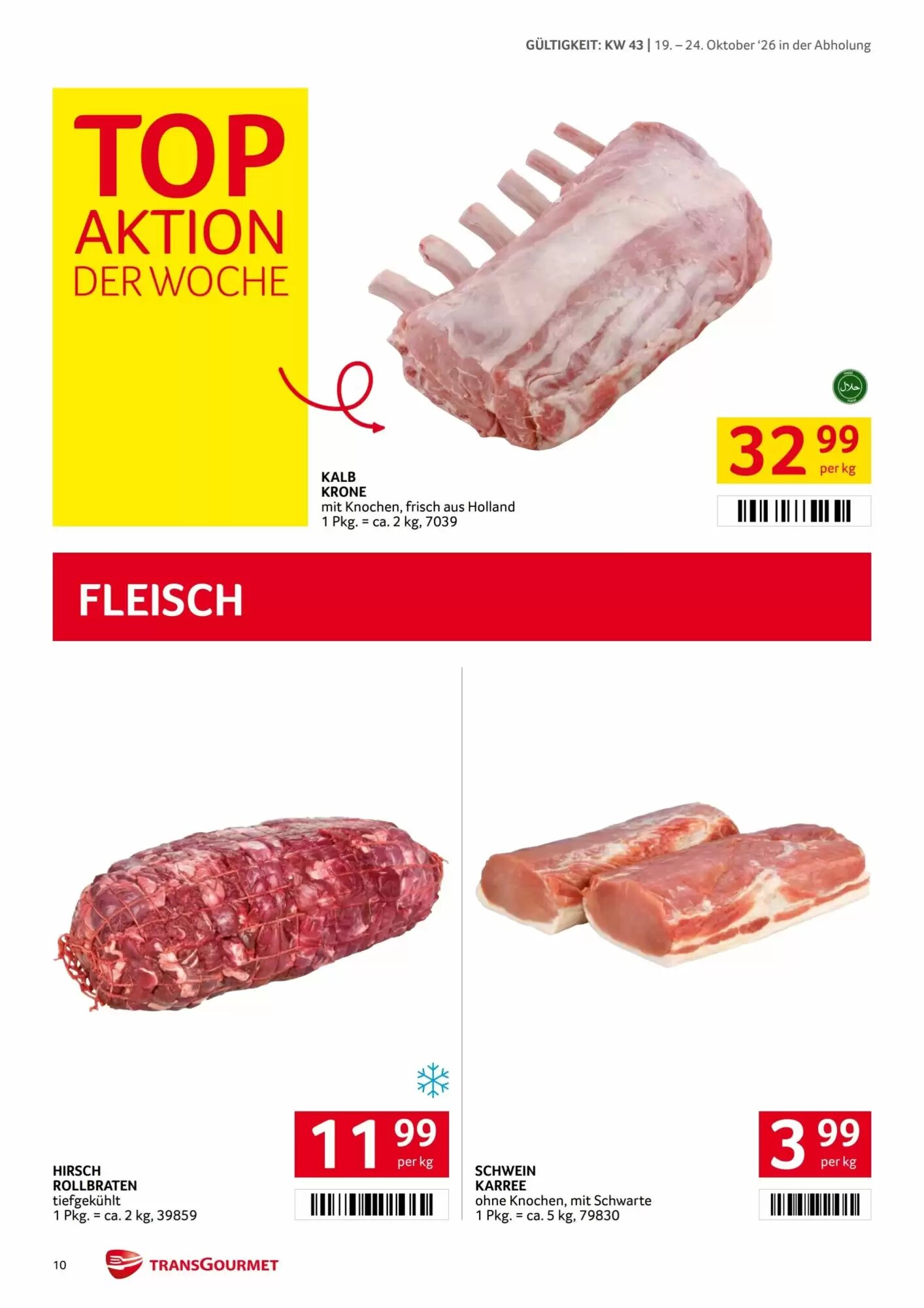 Transgourmet Flugblatt (ab 19.10.2026) - Angebote und Prospekt - Seite 10