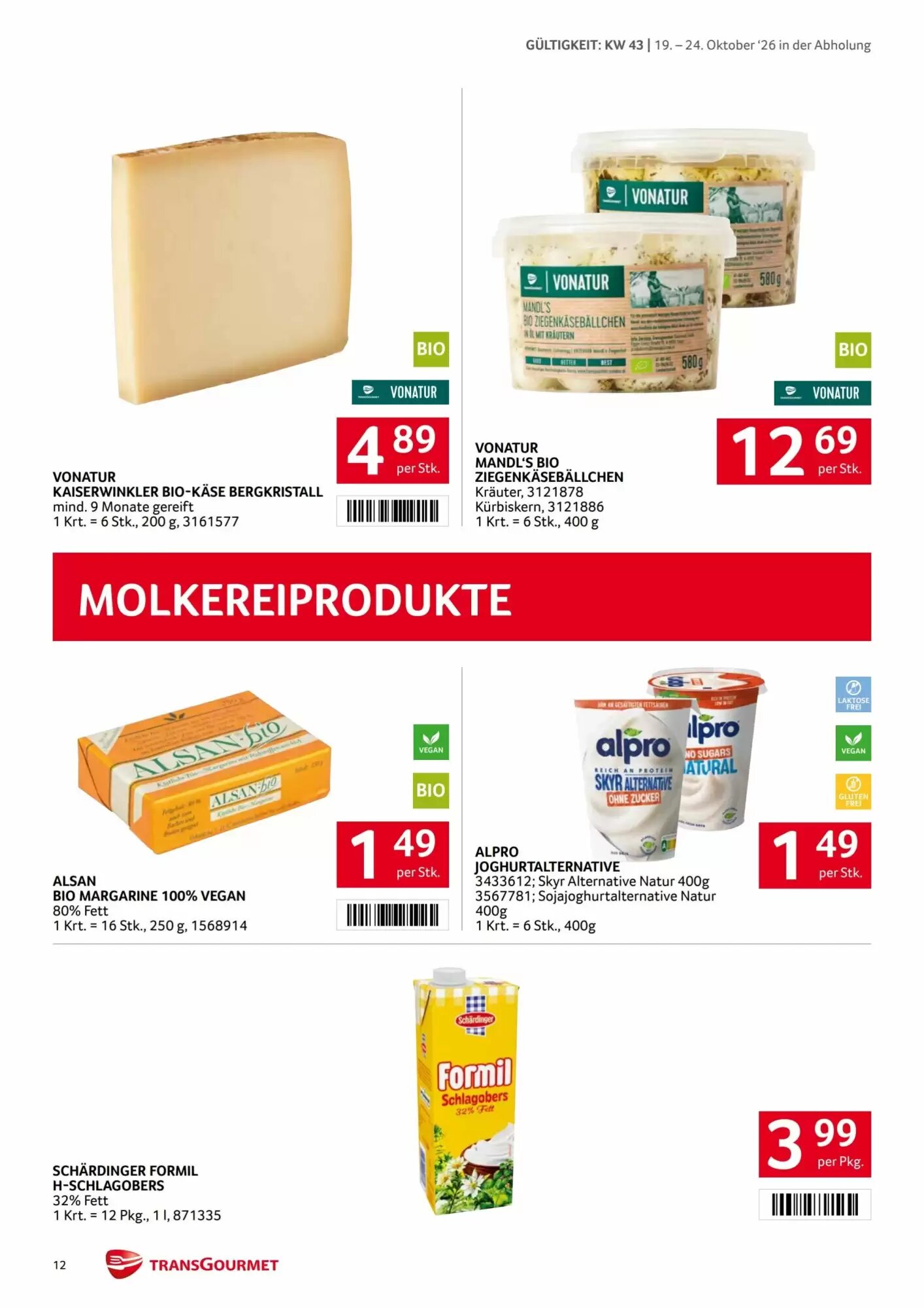 Transgourmet Flugblatt (ab 19.10.2026) - Angebote und Prospekt - Seite 12