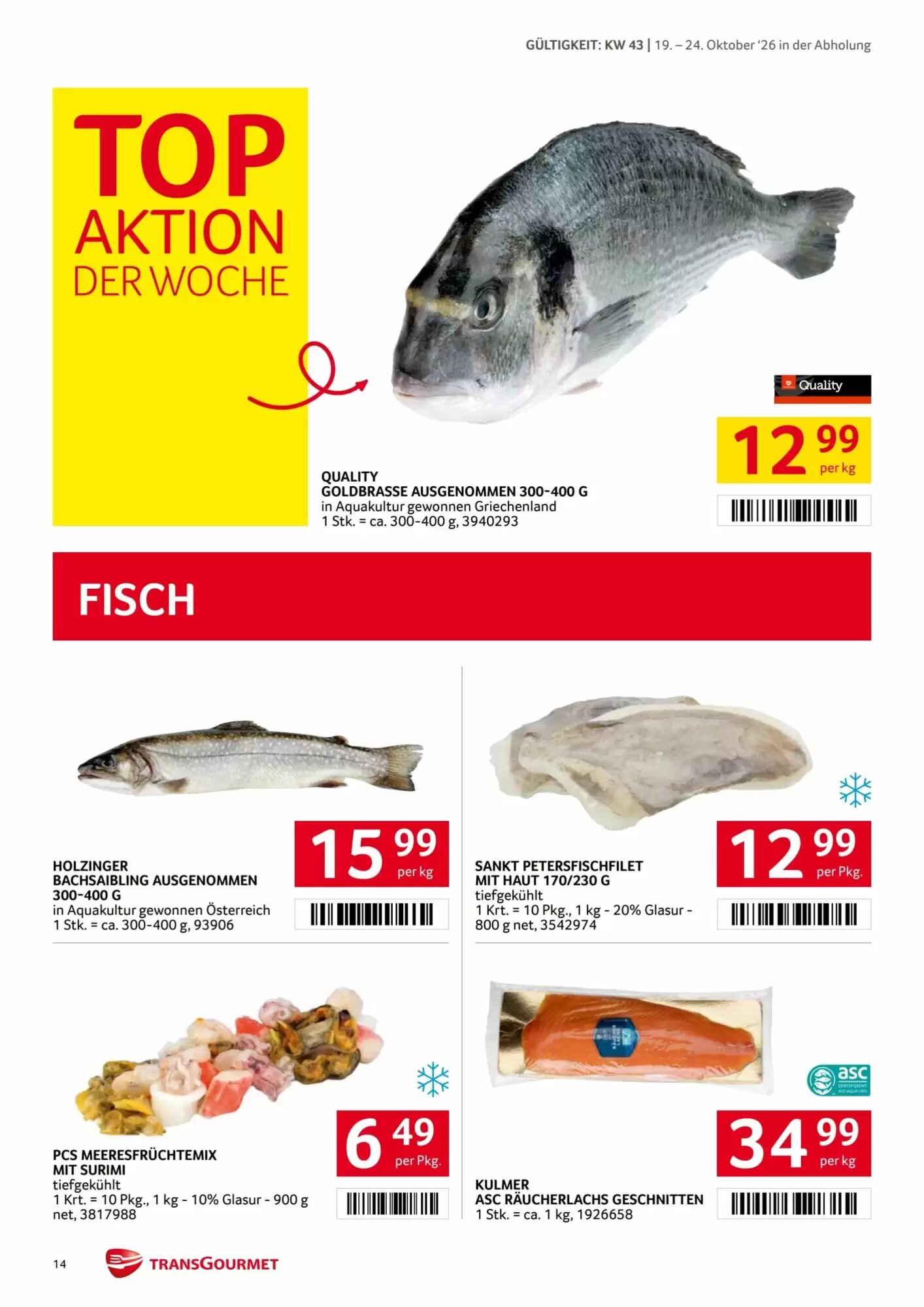 Transgourmet Flugblatt (ab 19.10.2026) - Angebote und Prospekt - Seite 14