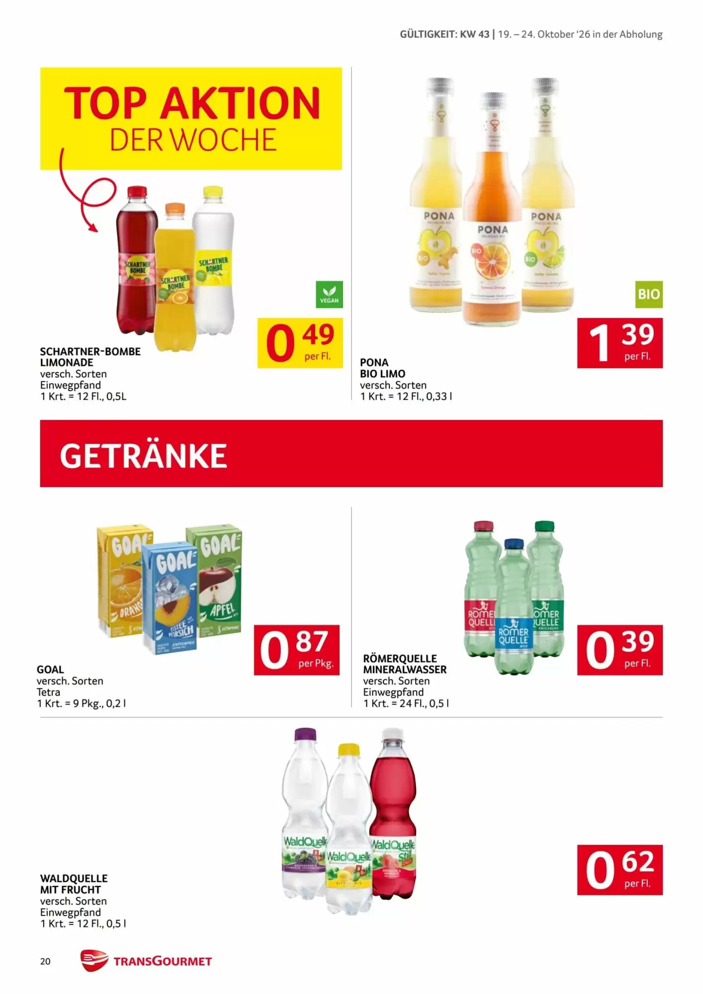 Transgourmet Flugblatt (ab 19.10.2026) - Angebote und Prospekt - Seite 20