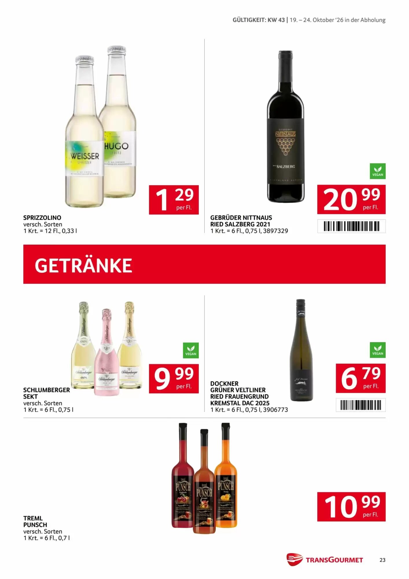 Transgourmet Flugblatt (ab 19.10.2026) - Angebote und Prospekt - Seite 23