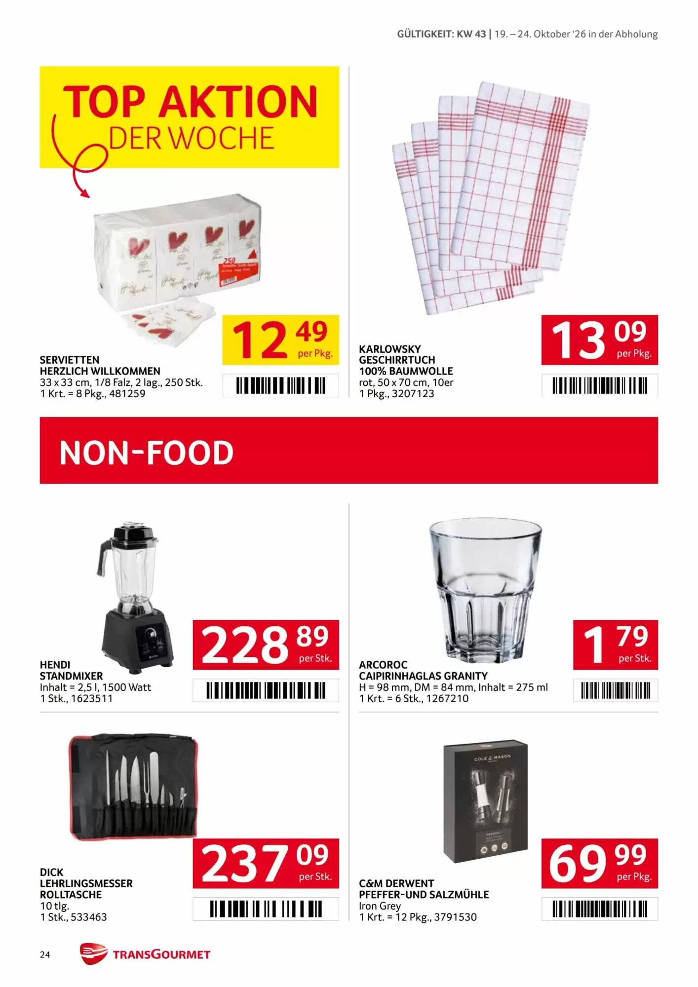 Transgourmet Flugblatt (ab 19.10.2026) - Angebote und Prospekt - Seite 24