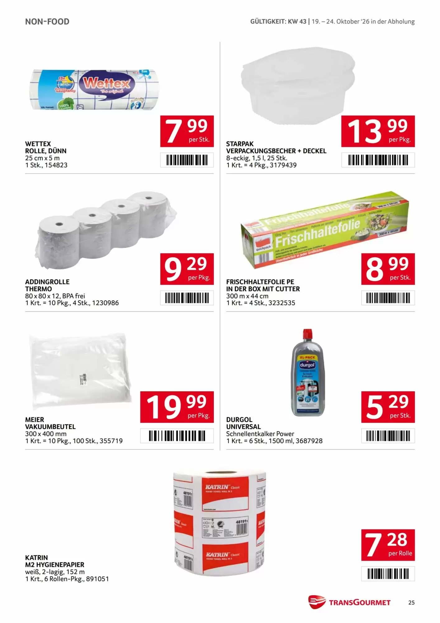 Transgourmet Flugblatt (ab 19.10.2026) - Angebote und Prospekt - Seite 25