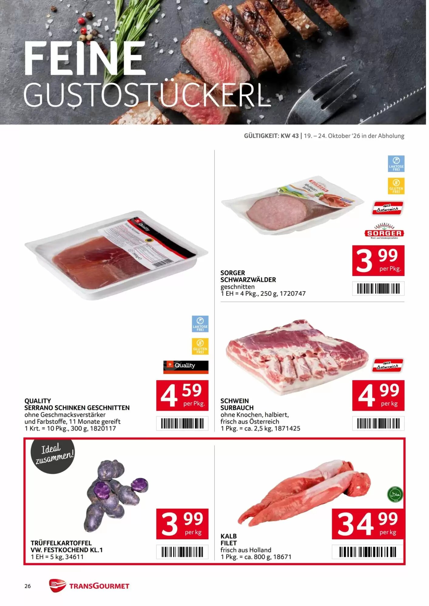 Transgourmet Flugblatt (ab 19.10.2026) - Angebote und Prospekt - Seite 26