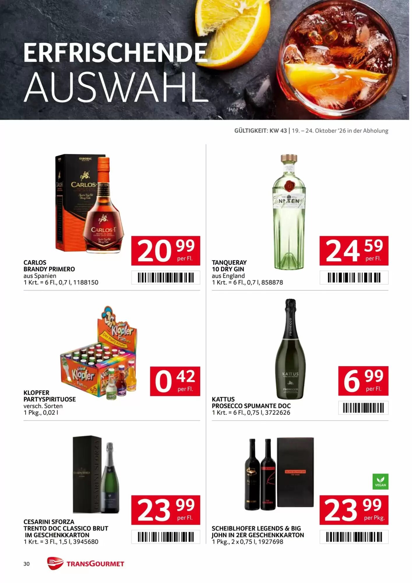 Transgourmet Flugblatt (ab 19.10.2026) - Angebote und Prospekt - Seite 30