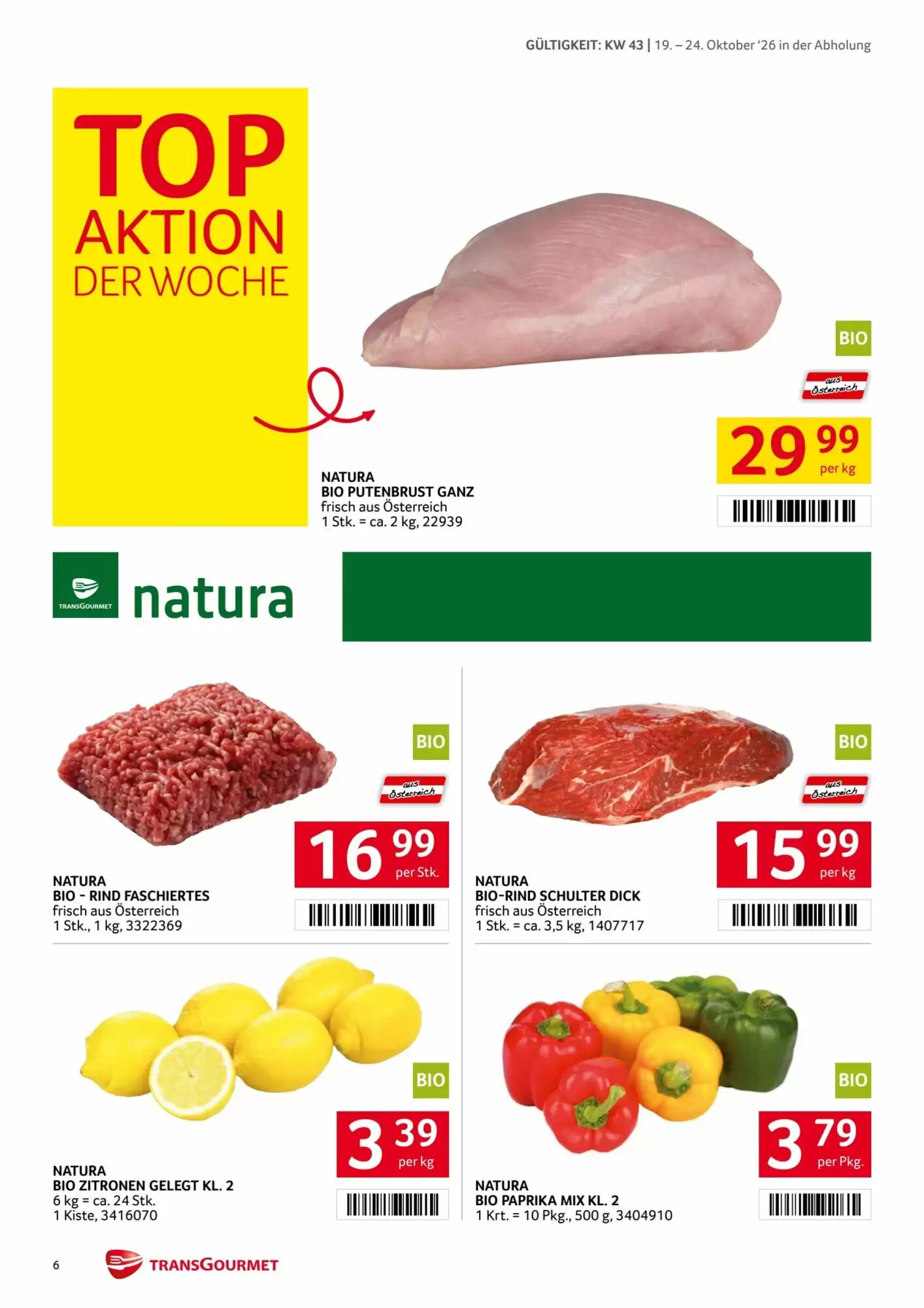 Transgourmet Flugblatt (ab 19.10.2026) - Angebote und Prospekt - Seite 6