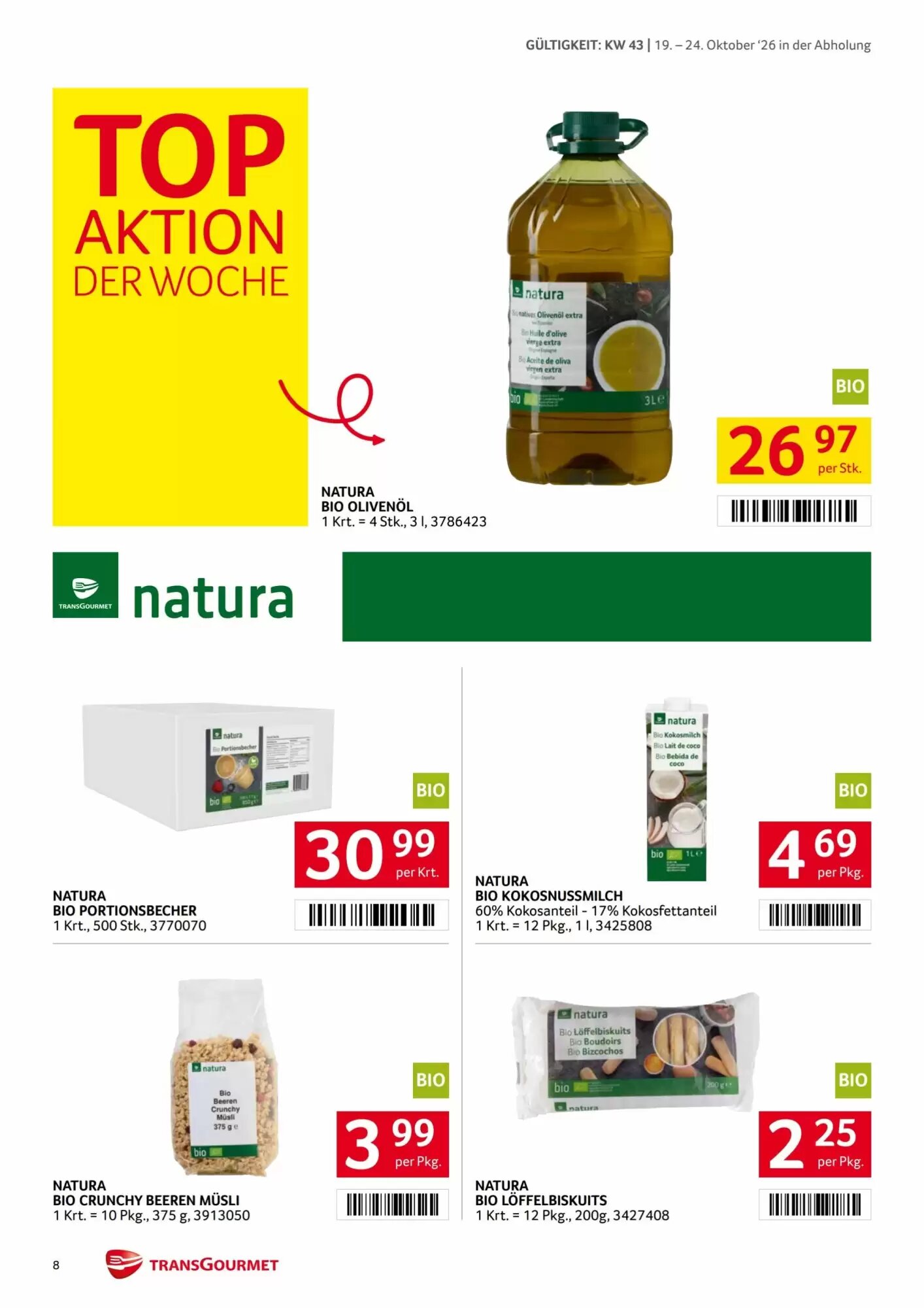 Transgourmet Flugblatt (ab 19.10.2026) - Angebote und Prospekt - Seite 8