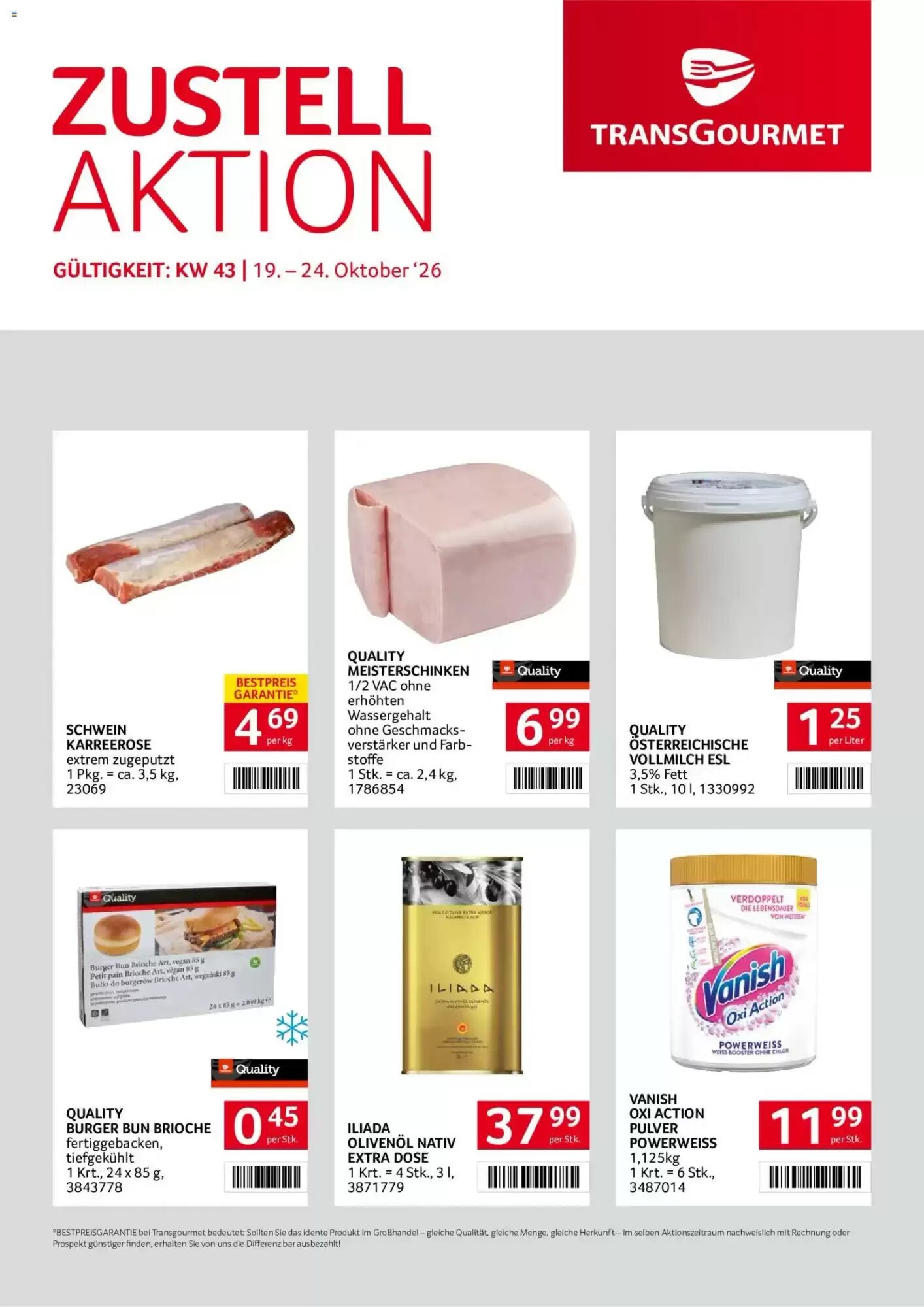 Transgourmet Flugblatt (ab 19.10.2026) - Angebote und Prospekt - Seite 1