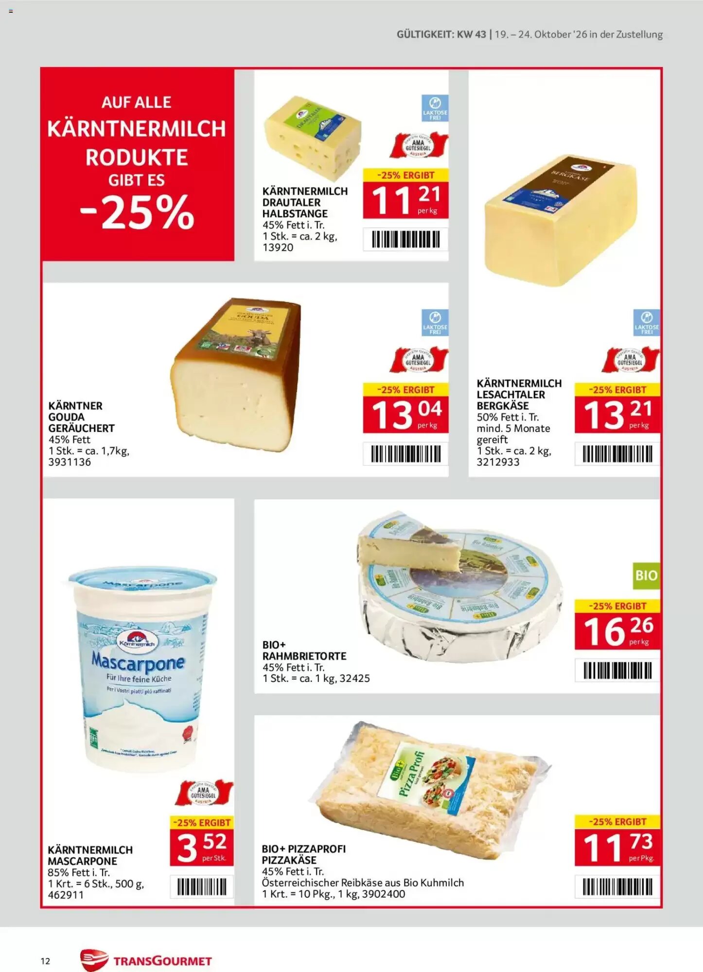 Transgourmet Flugblatt (ab 19.10.2026) - Angebote und Prospekt - Seite 12