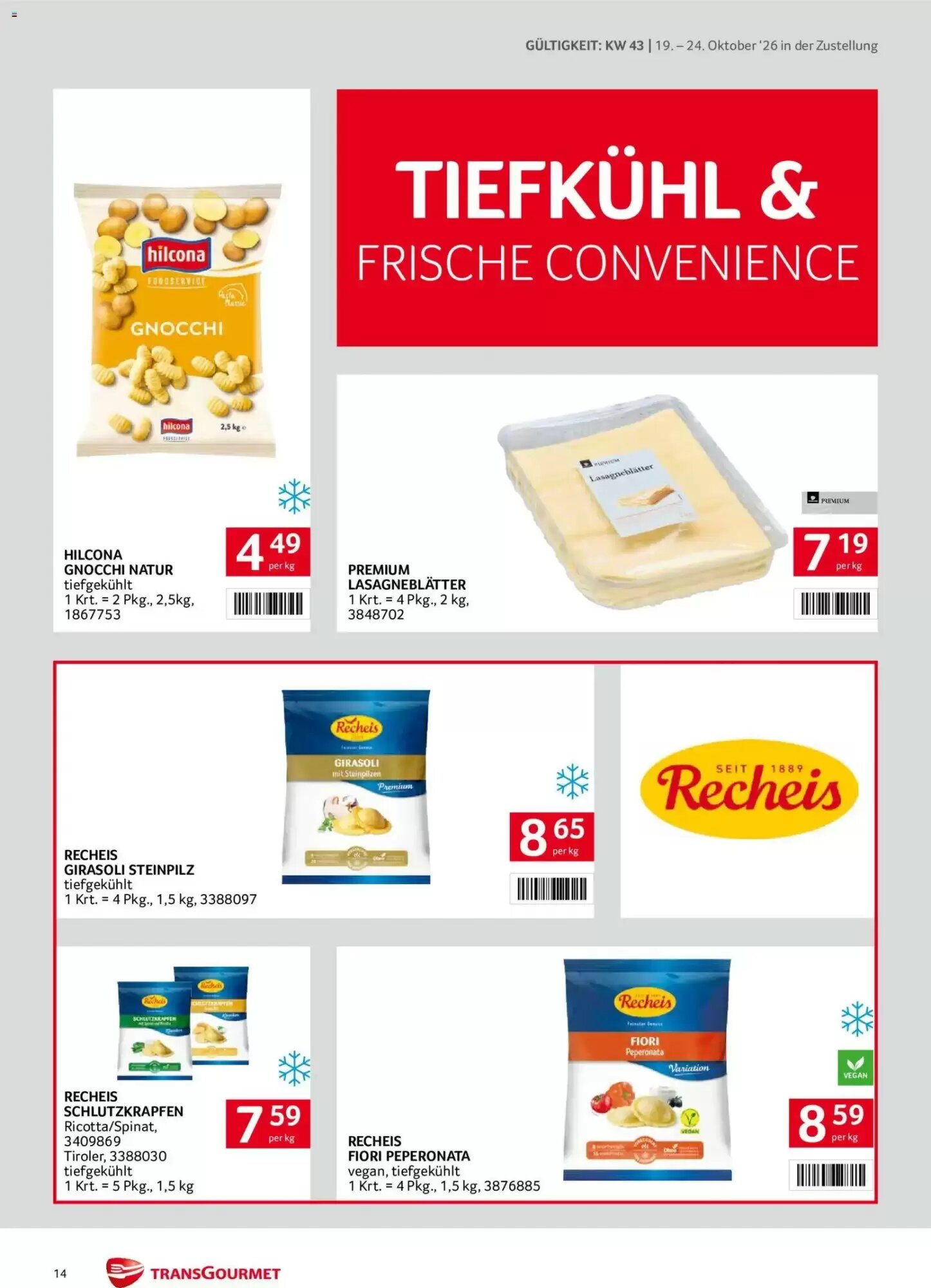 Transgourmet Flugblatt (ab 19.10.2026) - Angebote und Prospekt - Seite 14