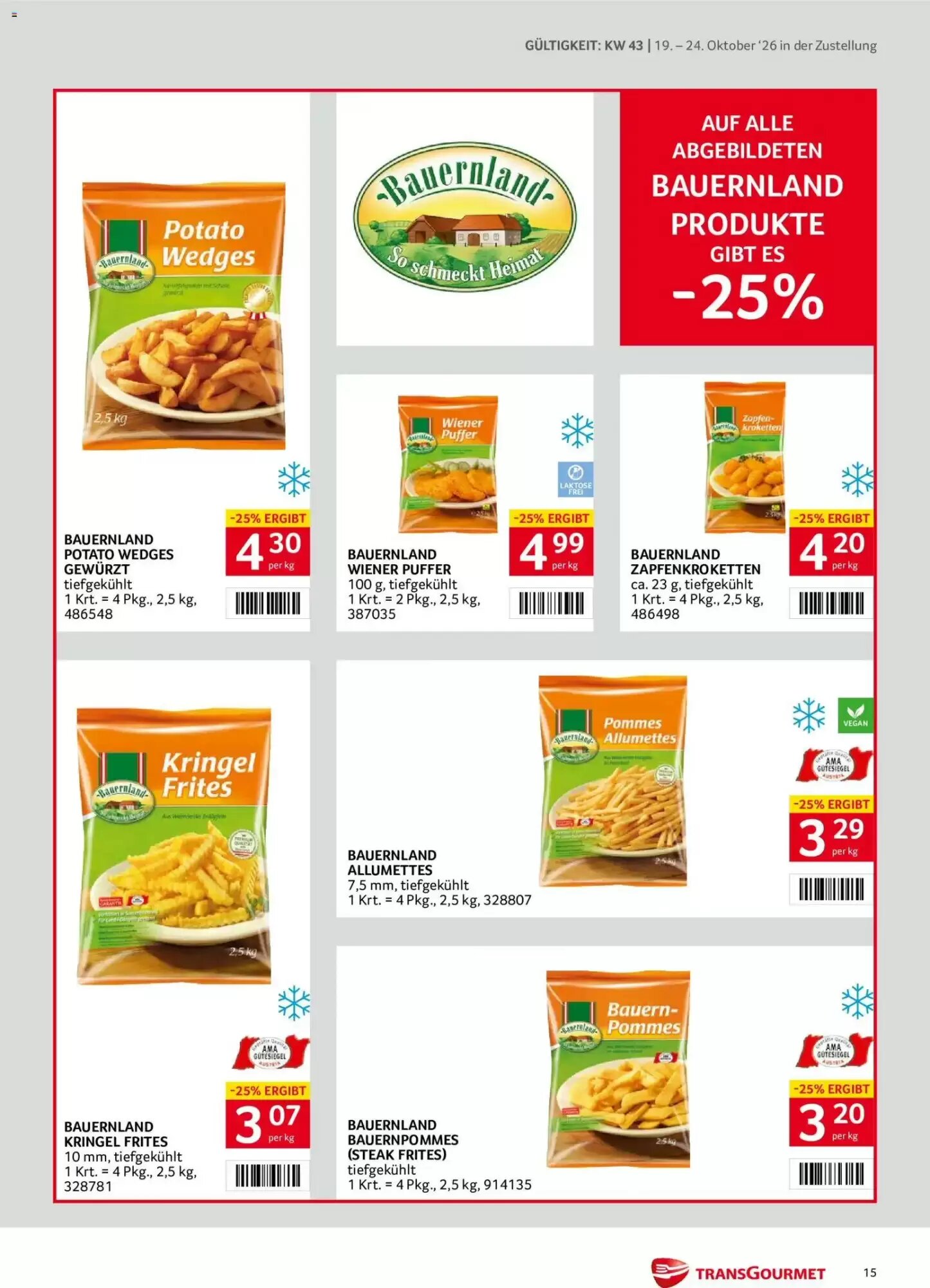 Transgourmet Flugblatt (ab 19.10.2026) - Angebote und Prospekt - Seite 15
