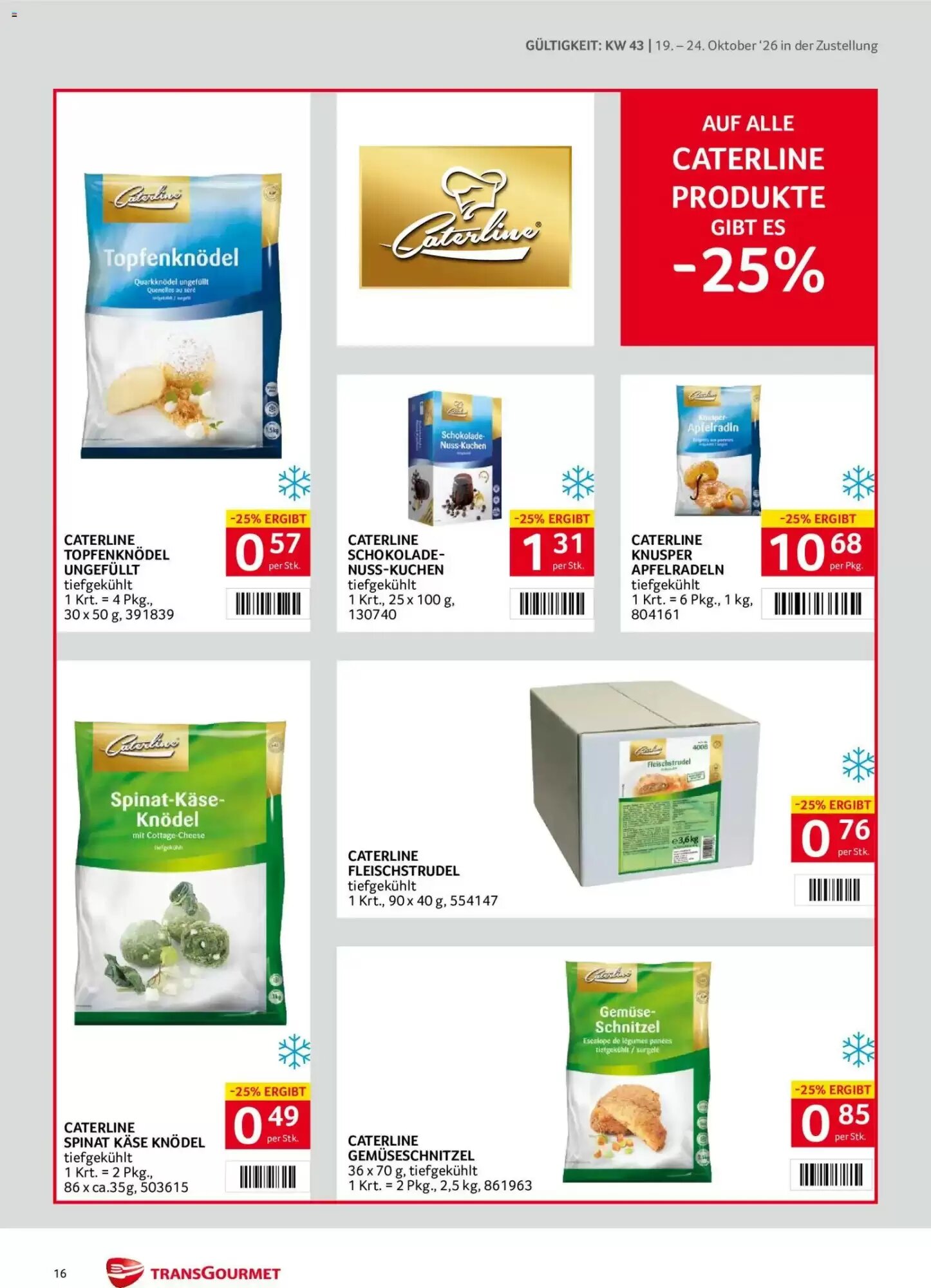 Transgourmet Flugblatt (ab 19.10.2026) - Angebote und Prospekt - Seite 16