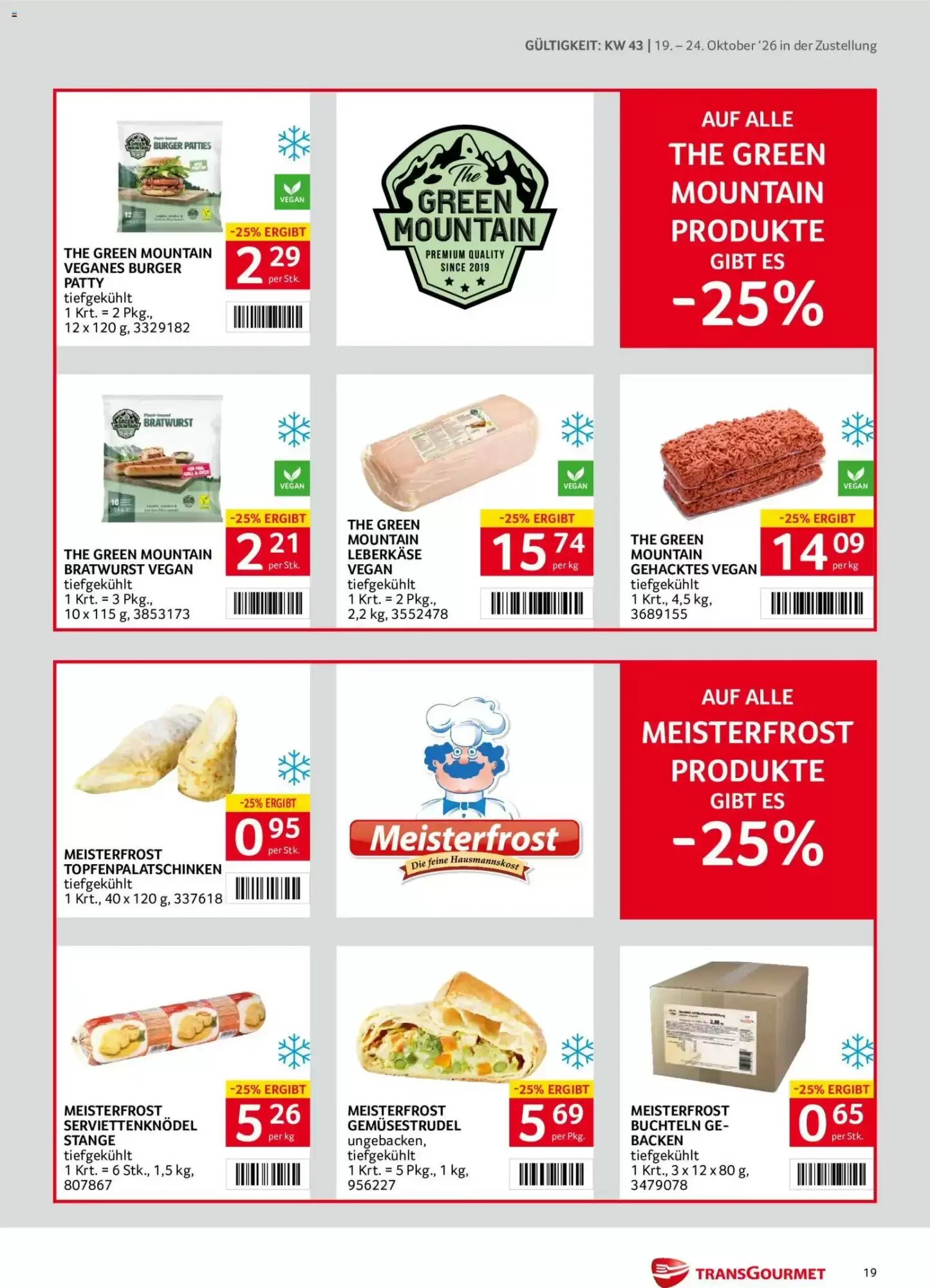 Transgourmet Flugblatt (ab 19.10.2026) - Angebote und Prospekt - Seite 19