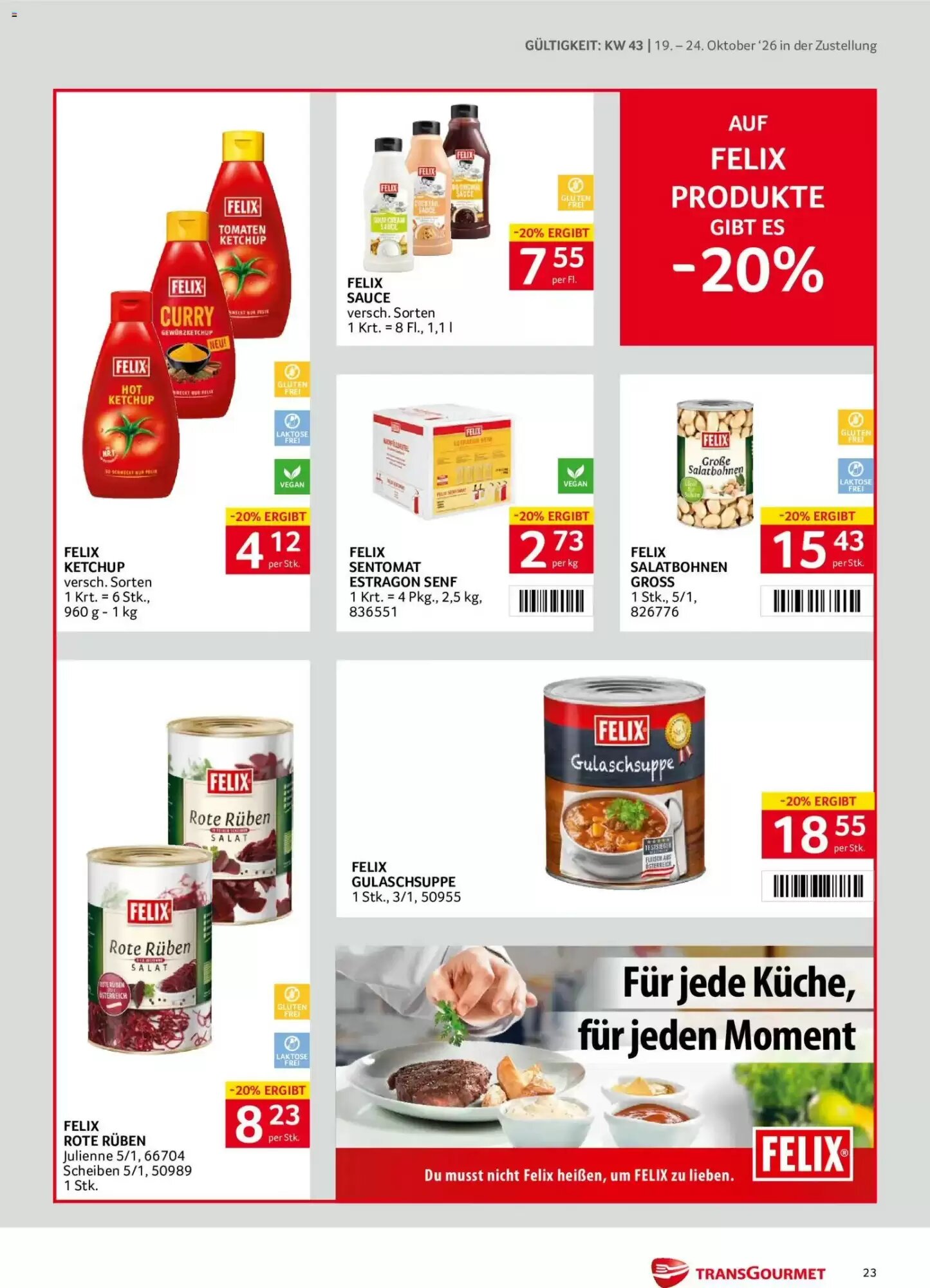 Transgourmet Flugblatt (ab 19.10.2026) - Angebote und Prospekt - Seite 23