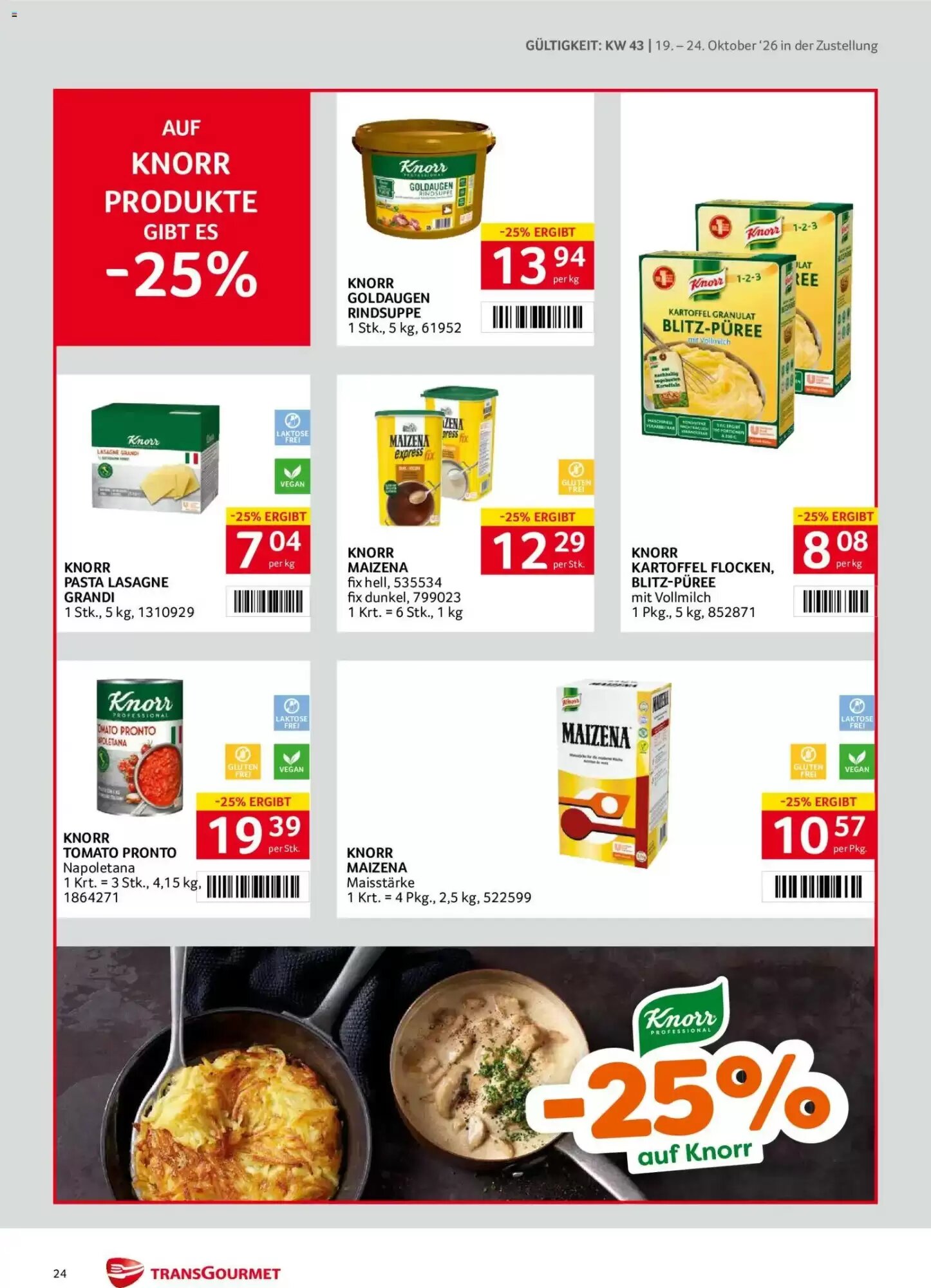 Transgourmet Flugblatt (ab 19.10.2026) - Angebote und Prospekt - Seite 24