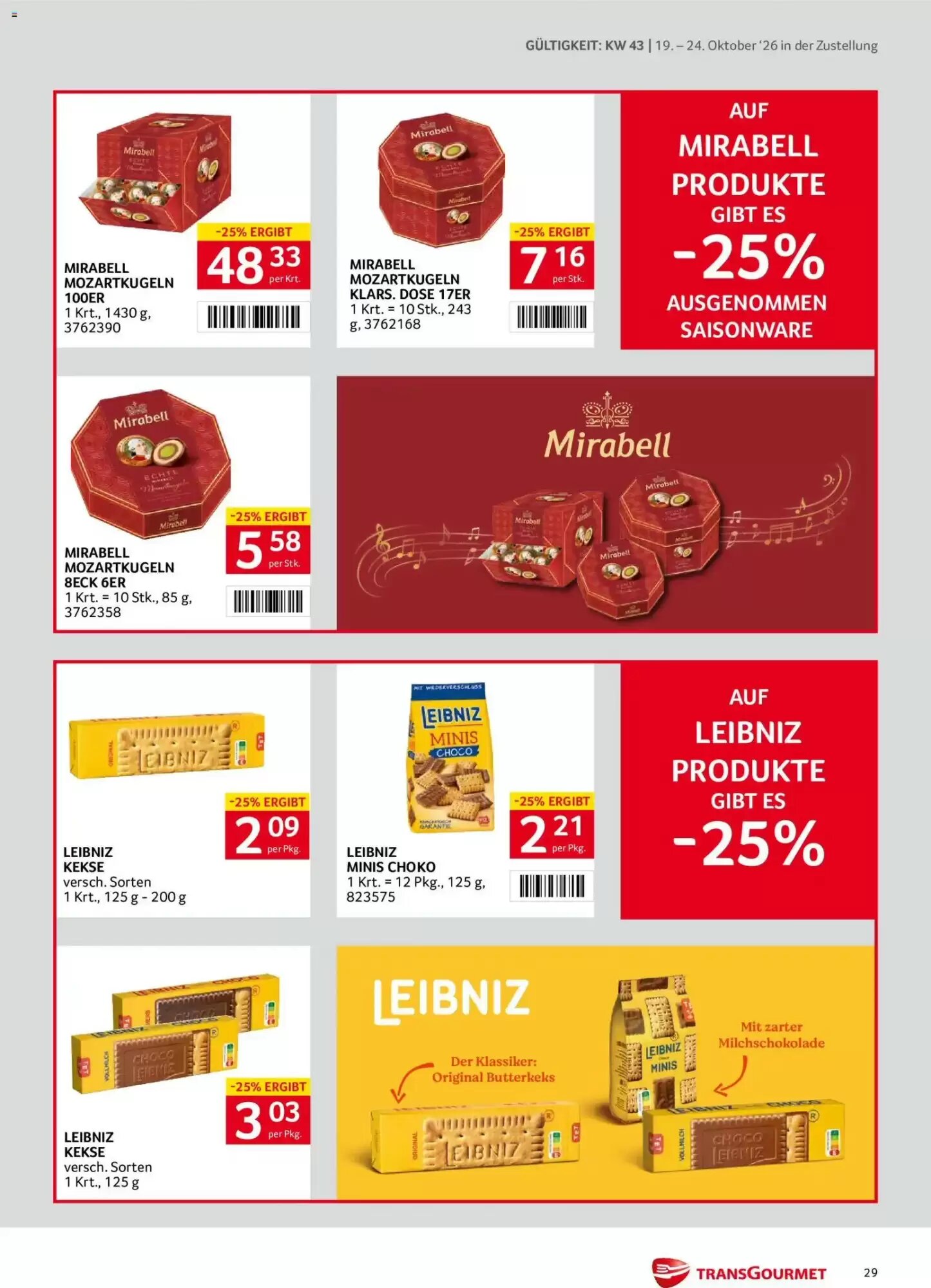 Transgourmet Flugblatt (ab 19.10.2026) - Angebote und Prospekt - Seite 29