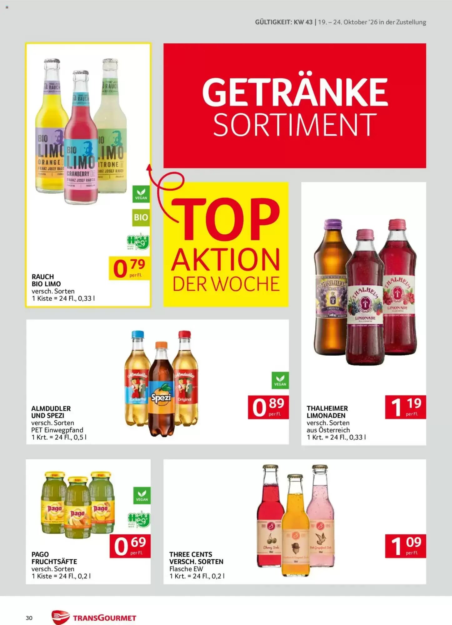 Transgourmet Flugblatt (ab 19.10.2026) - Angebote und Prospekt - Seite 30