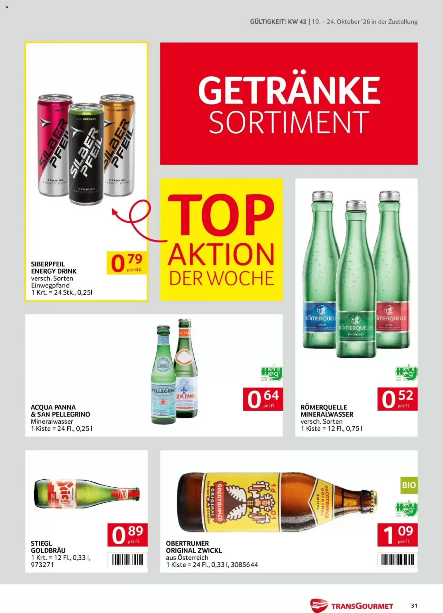 Transgourmet Flugblatt (ab 19.10.2026) - Angebote und Prospekt - Seite 31