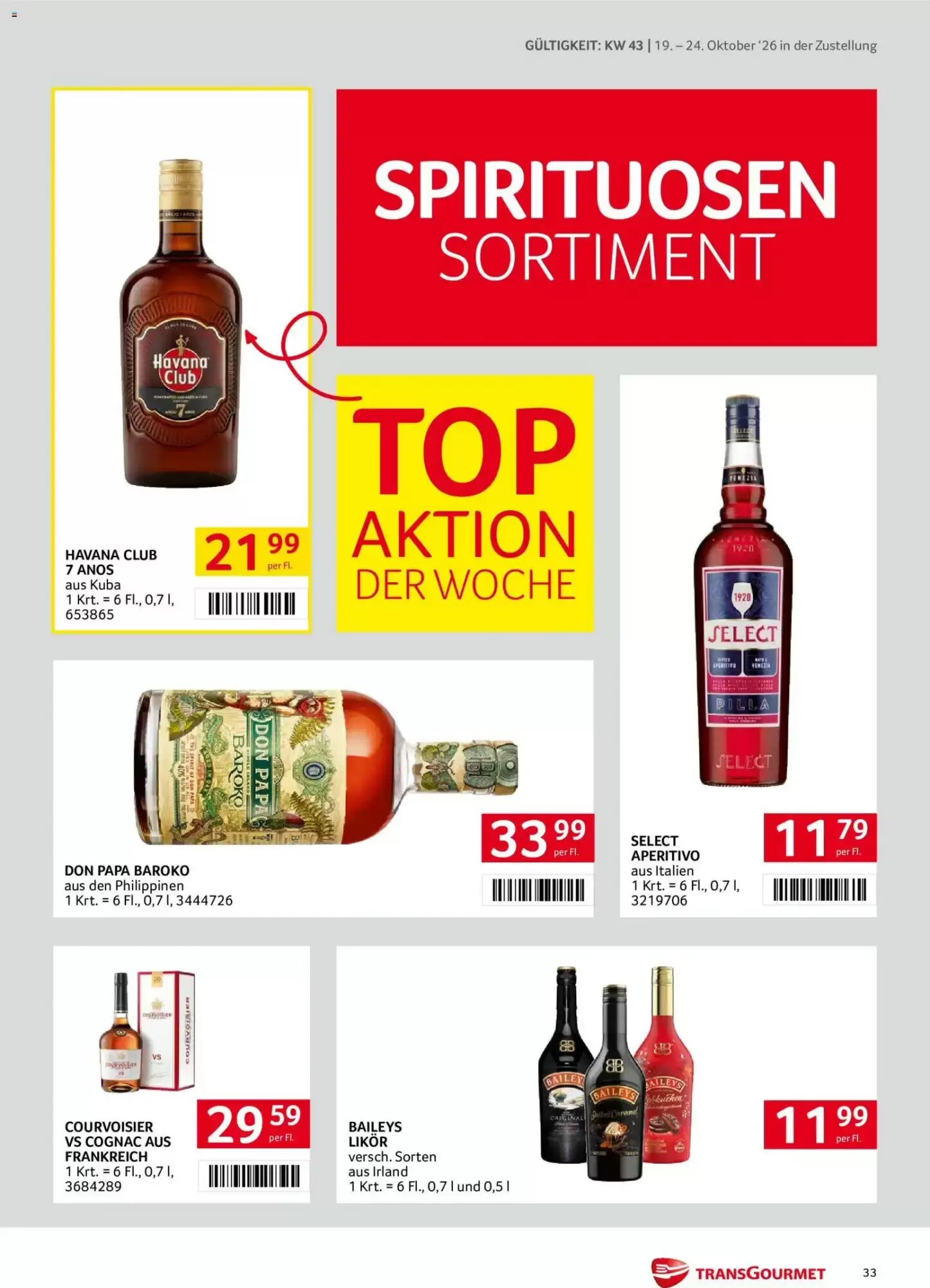 Transgourmet Flugblatt (ab 19.10.2026) - Angebote und Prospekt - Seite 33
