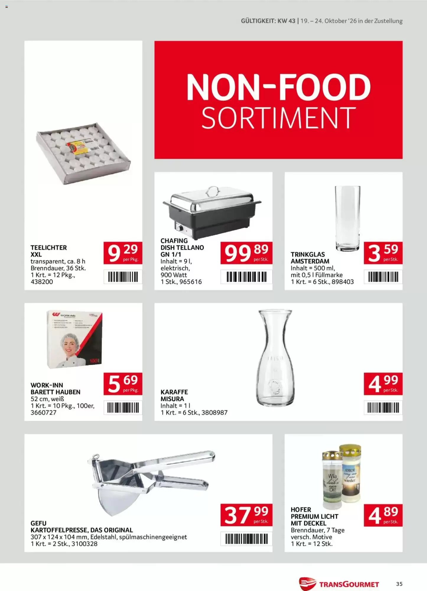 Transgourmet Flugblatt (ab 19.10.2026) - Angebote und Prospekt - Seite 35