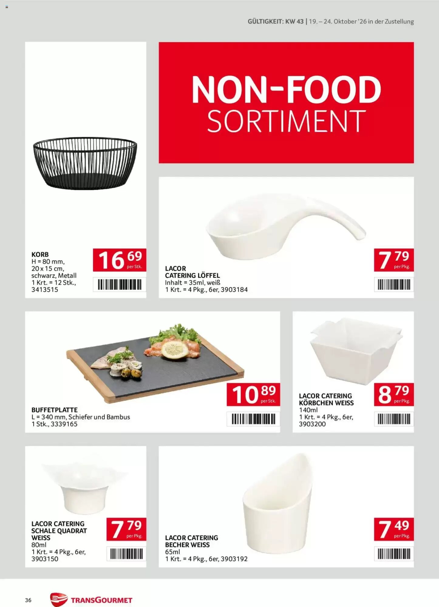 Transgourmet Flugblatt (ab 19.10.2026) - Angebote und Prospekt - Seite 36