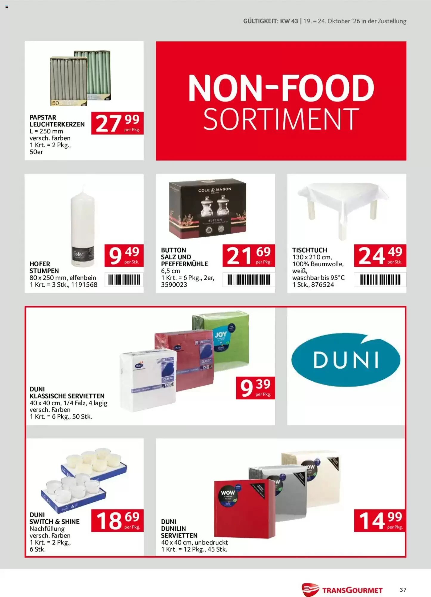 Transgourmet Flugblatt (ab 19.10.2026) - Angebote und Prospekt - Seite 37