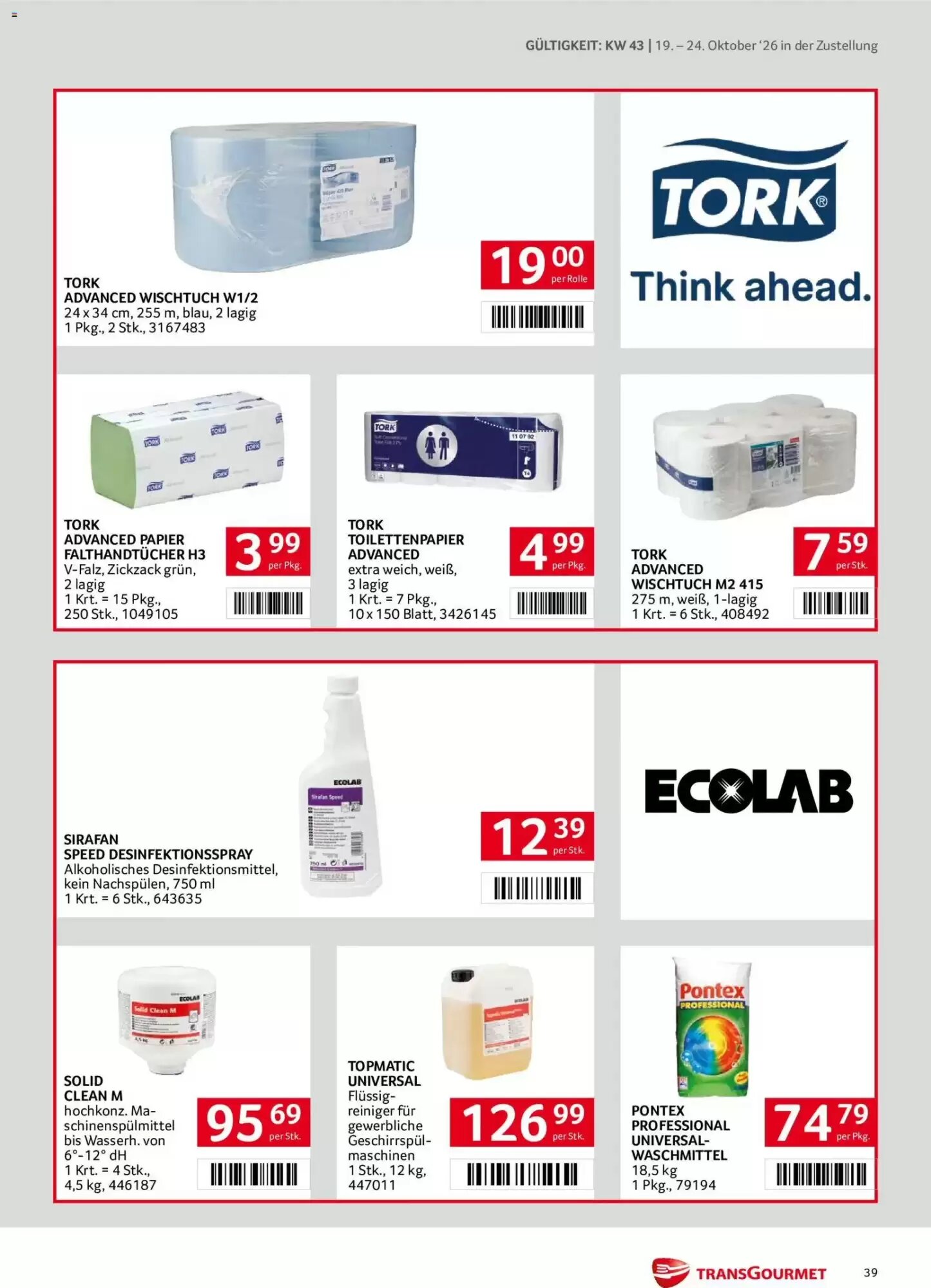 Transgourmet Flugblatt (ab 19.10.2026) - Angebote und Prospekt - Seite 39
