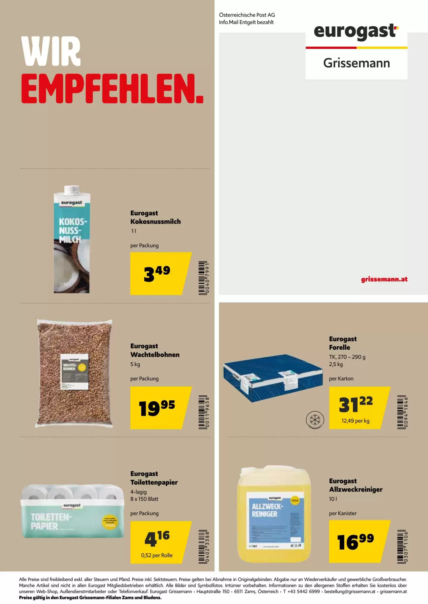 Eurogast Grissemann Flugblatt (ab 19.10.2026) - Angebote und Prospekt - Seite 24