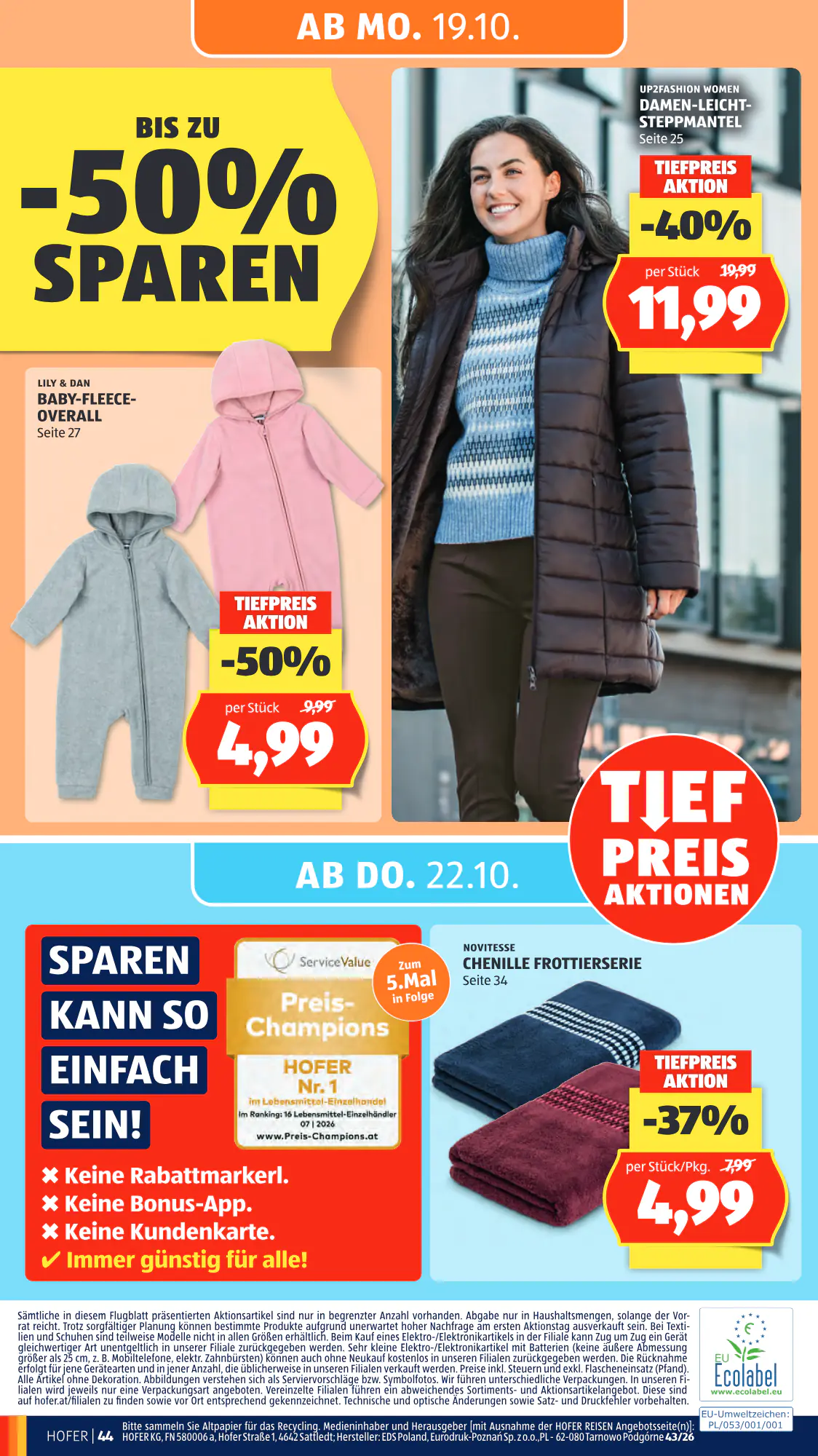 Hofer Flugblatt (ab 19.10.2026) - Angebote und Prospekt - Seite 54