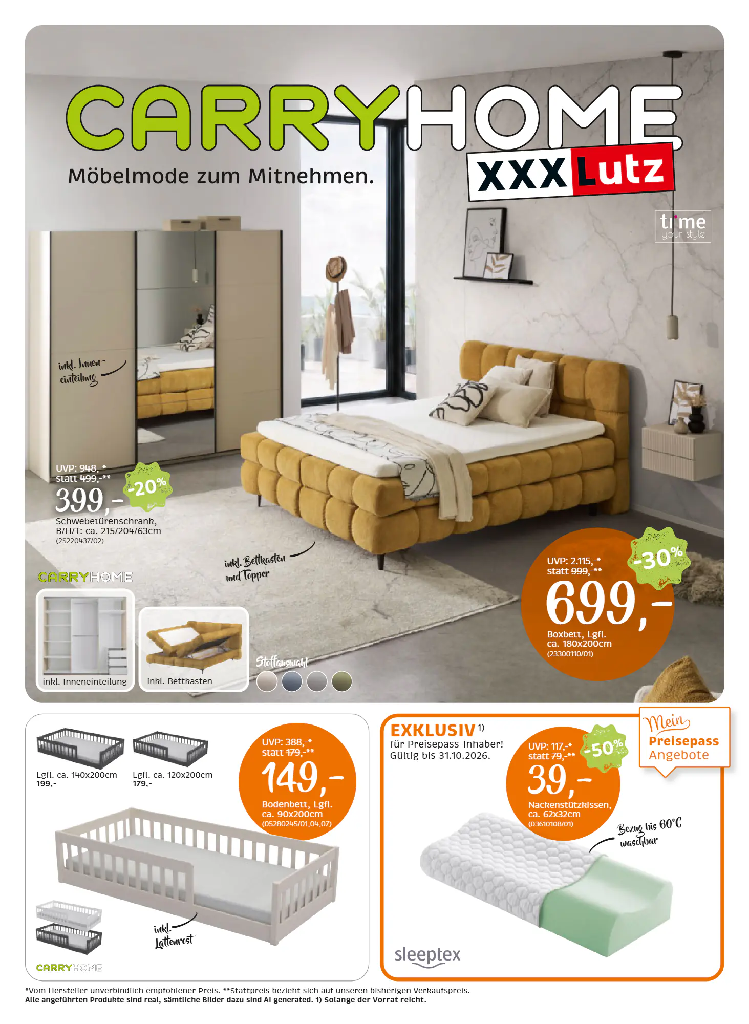 XXXLutz Flugblatt (ab 20.10.2026) - Angebote und Prospekt - Seite 1