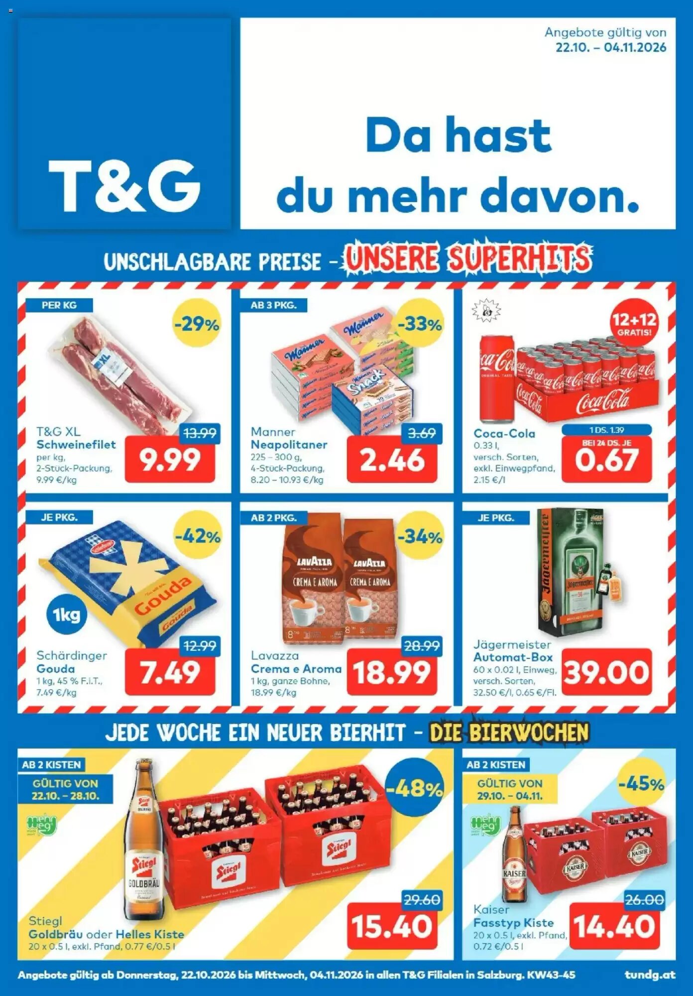 T&G Flugblatt (ab 22.10.2026) - Angebote und Prospekt - Seite 1