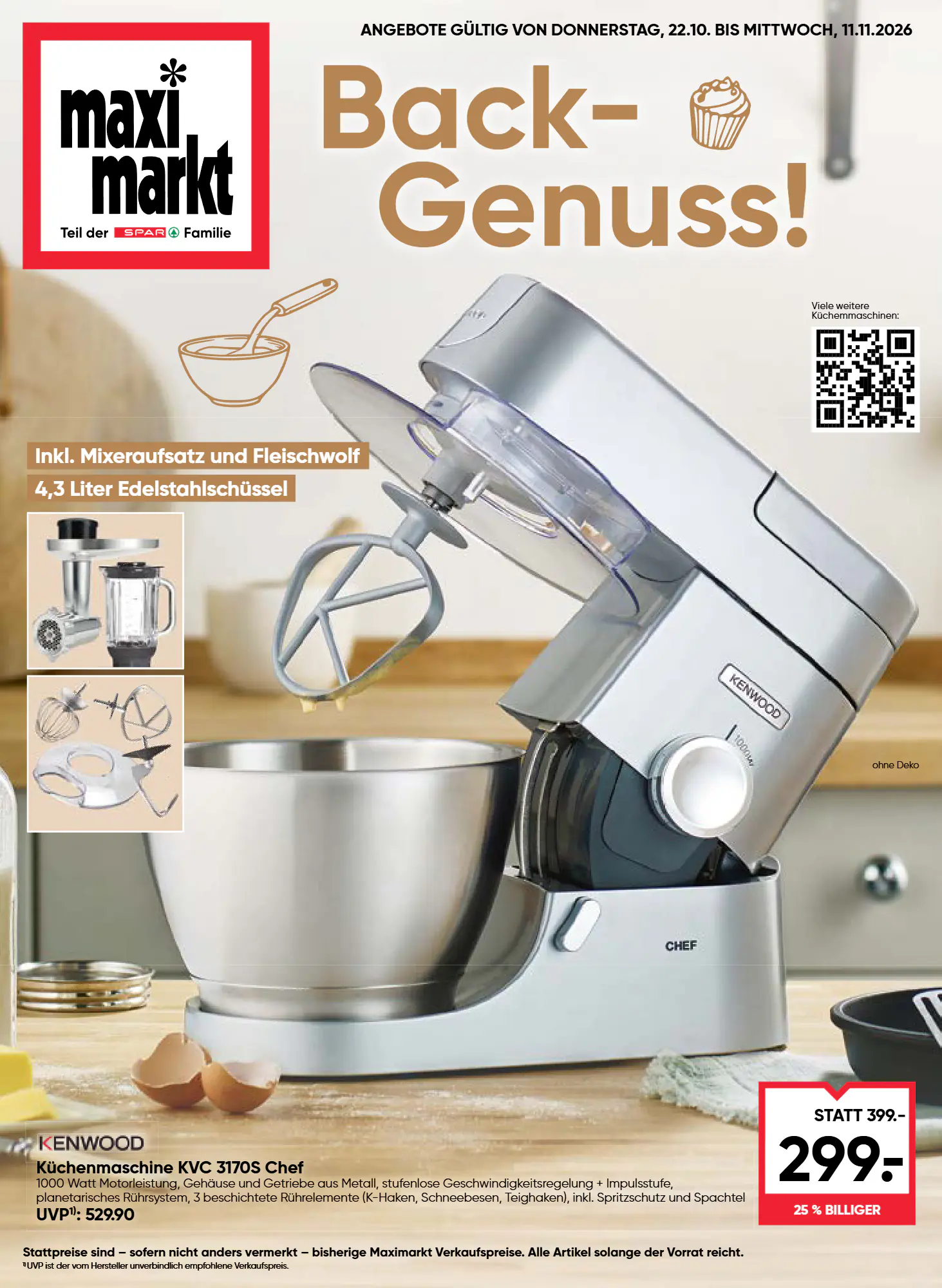 Maximarkt Flugblatt (ab 22.10.2026) - Angebote und Prospekt - Seite 1